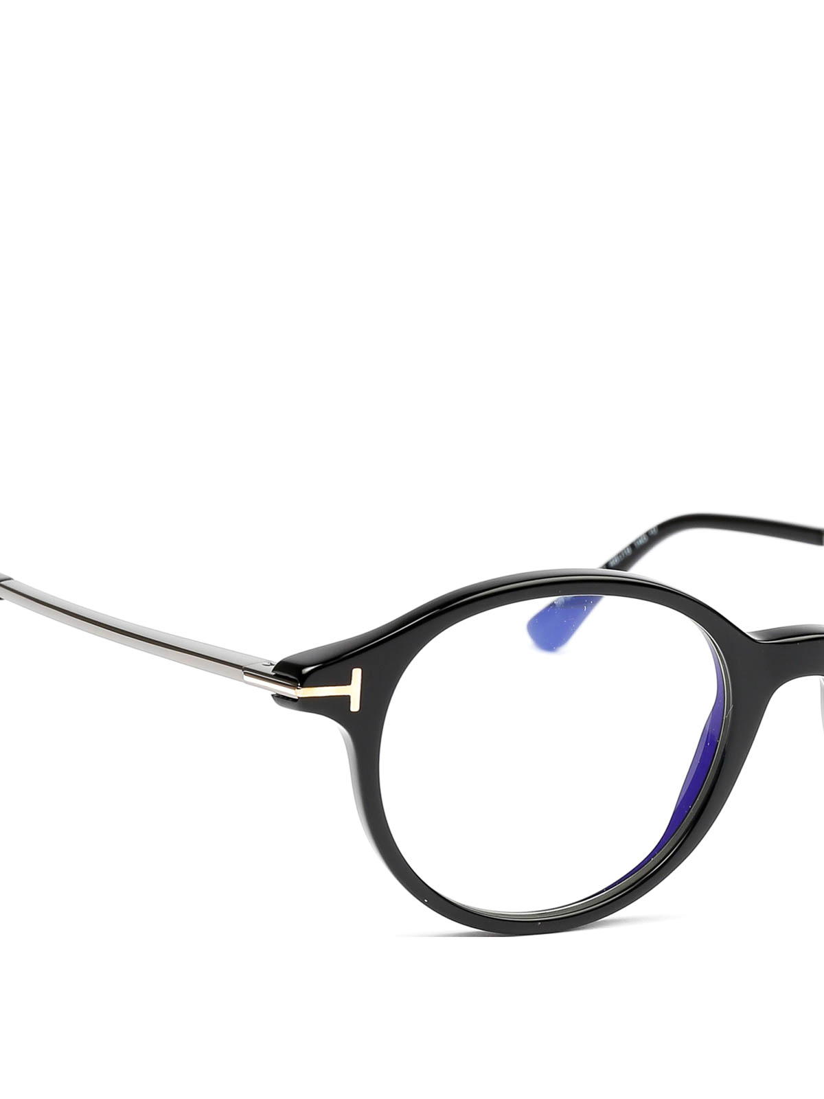 Glasses Tom Ford - Black oval eyeglasses - FT5554B001 