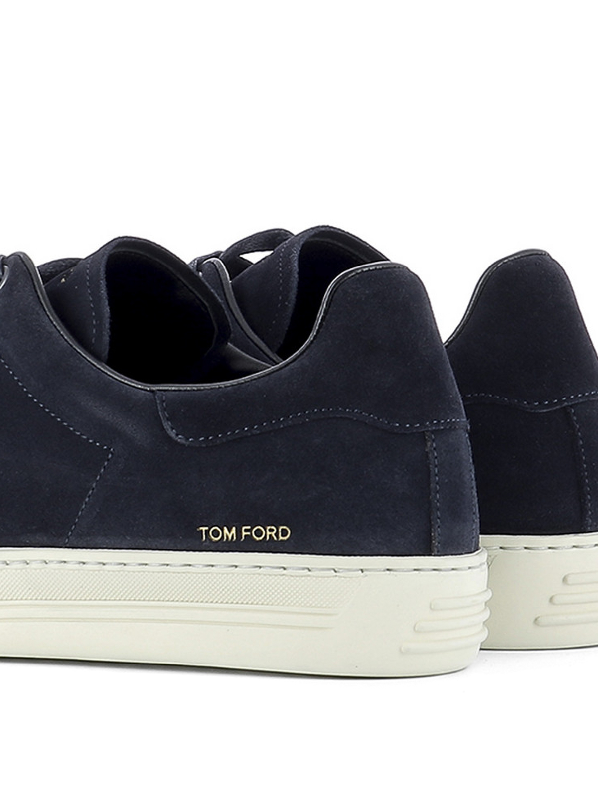 Trainers Tom Ford - Perforated logo suede sneakers - J1045TCGRBLU