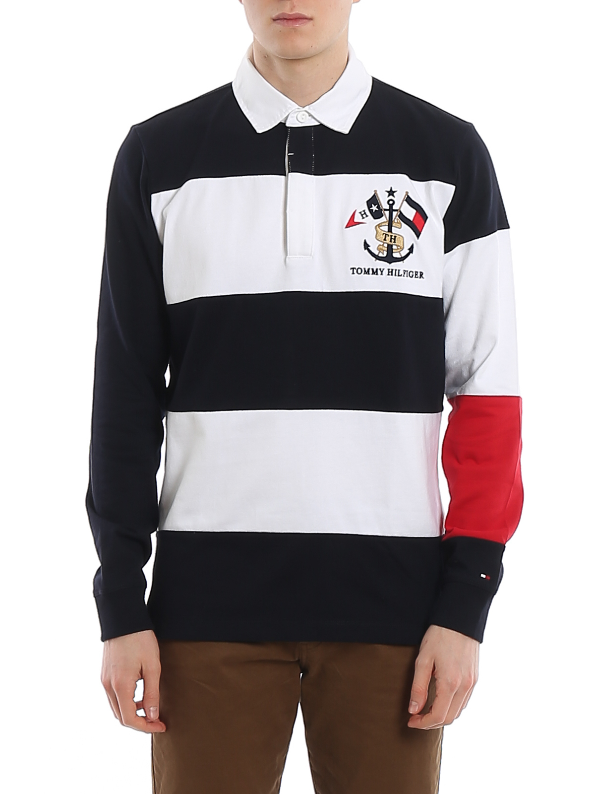 klei Boost cliënt Polo shirts Tommy Hilfiger - Striped polo shirt - MW0MW124680A4