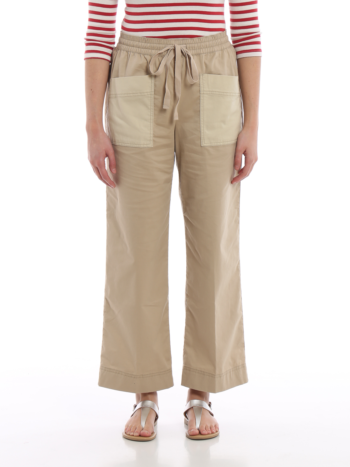 Casual trousers Tory Burch - Twill cargo trousers - 541240219277