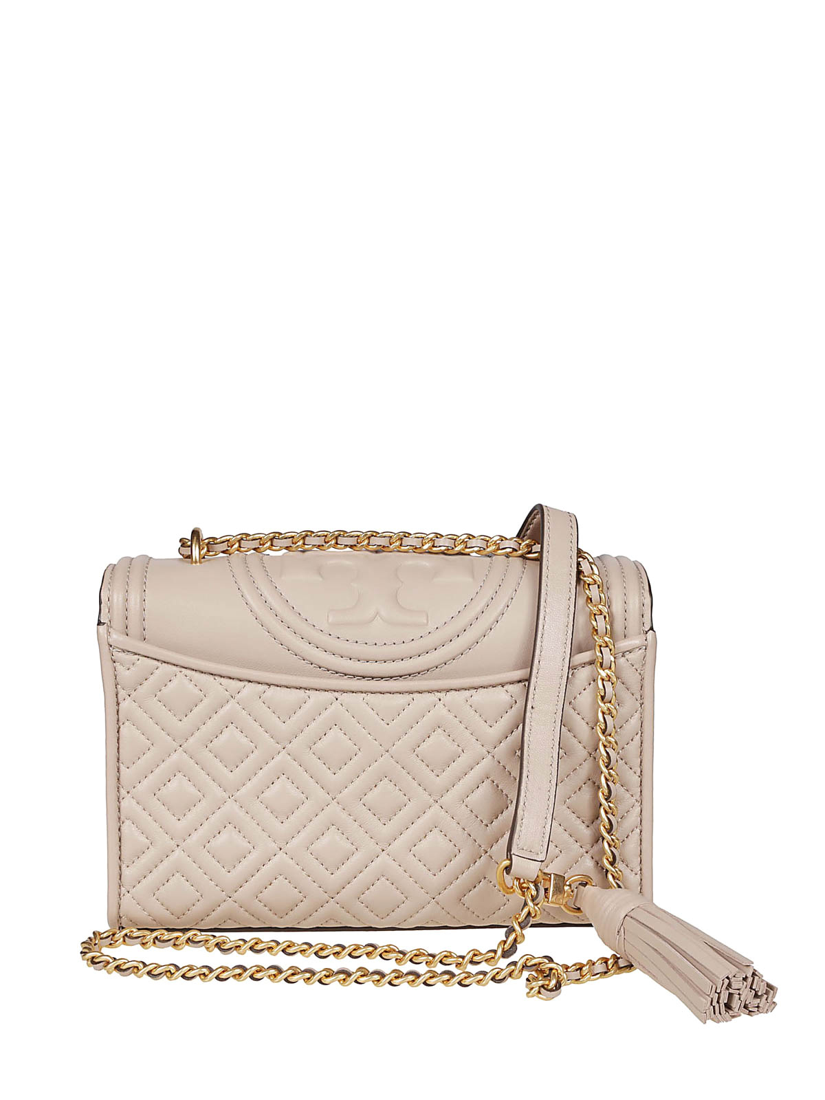 Tory Burch Fleming quilted leather small cross body cross body bags