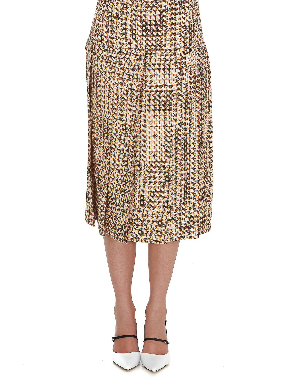 Knee length skirts & Midi Tory Burch - Pleated silk skirt - 81176263