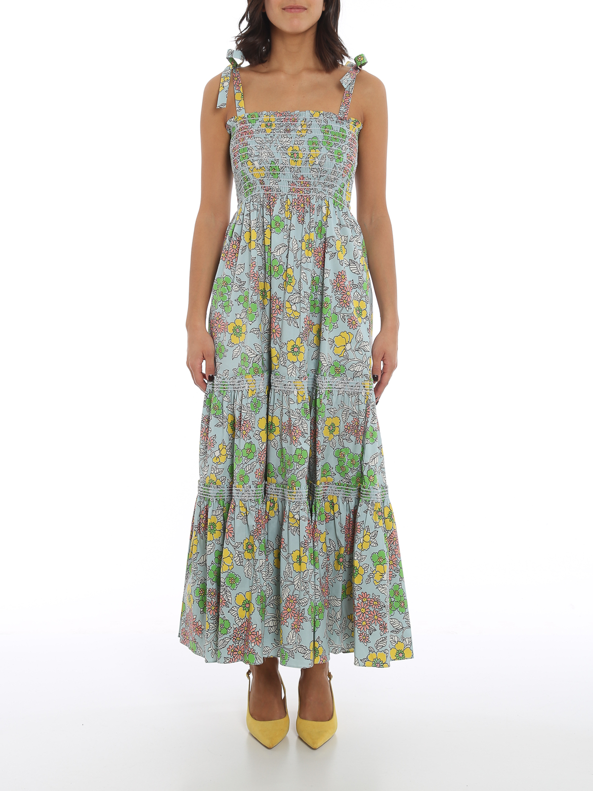 Maxi dresses Tory Burch - Cotton blend floral dress - 76885400 