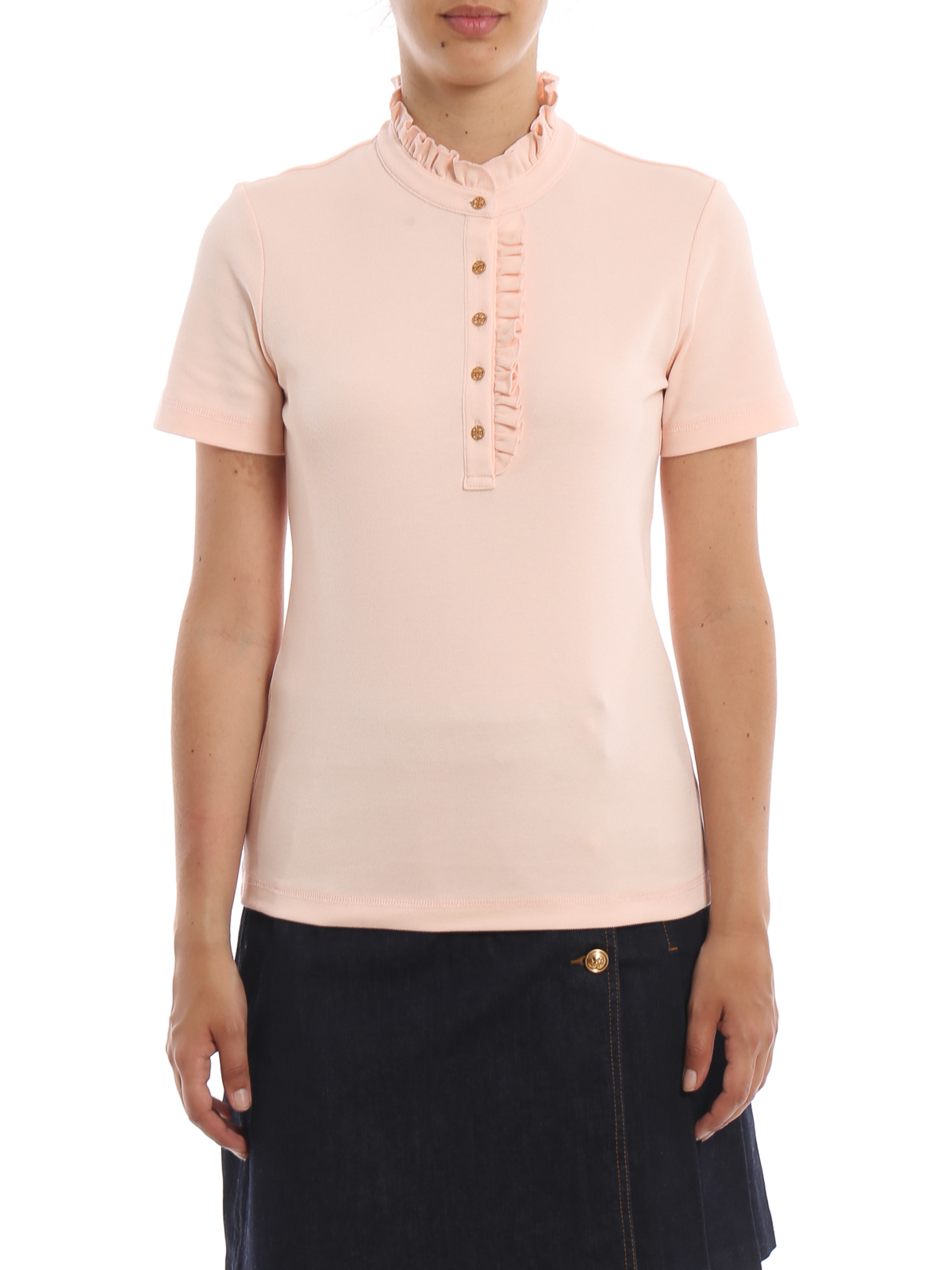 Polo shirts Tory Burch - Deneuve pale pink polo shirt - 48392654