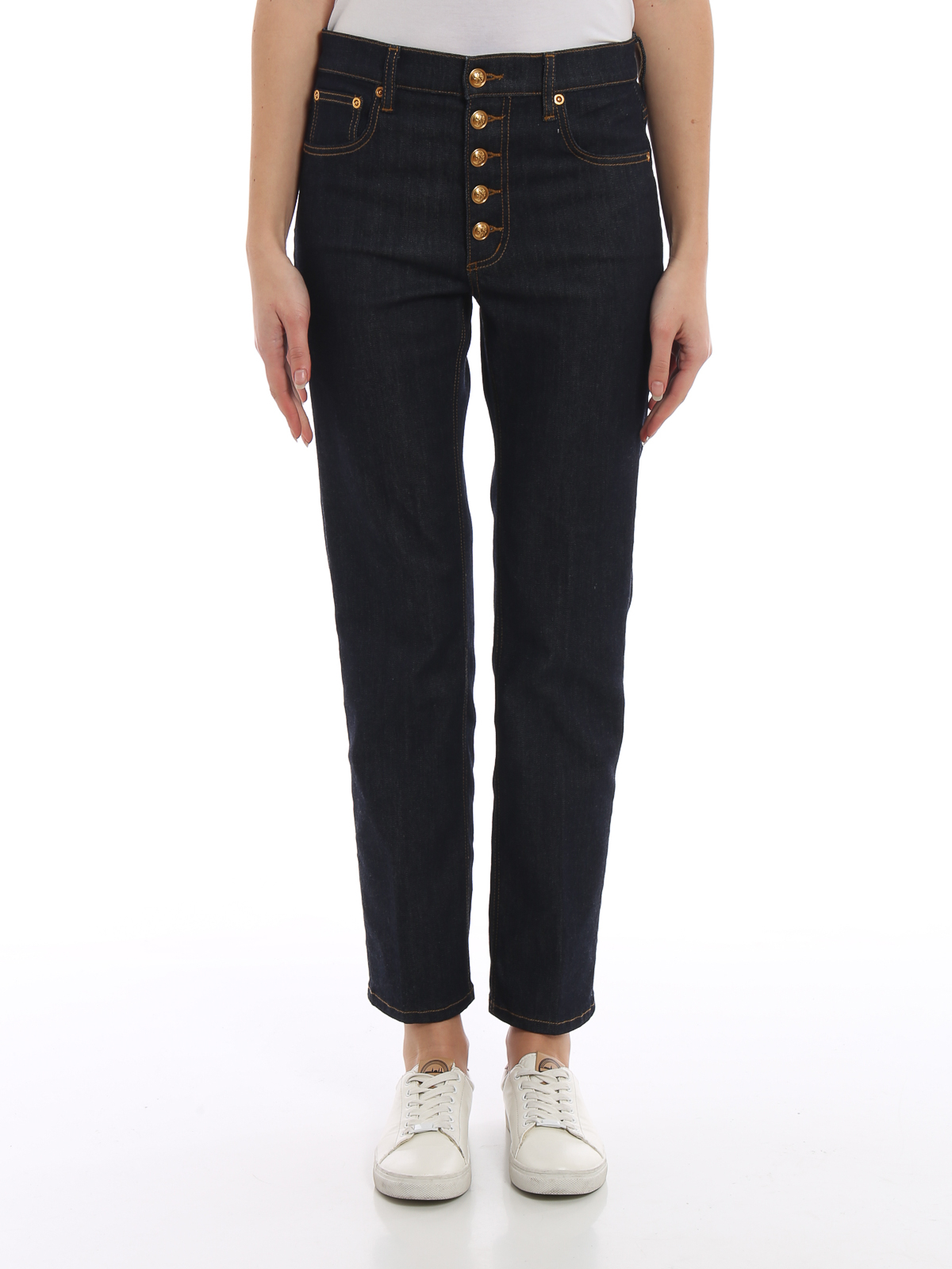 Straight leg jeans Tory Burch - Stretch denim jeans - 53513457 | iKRIX.com