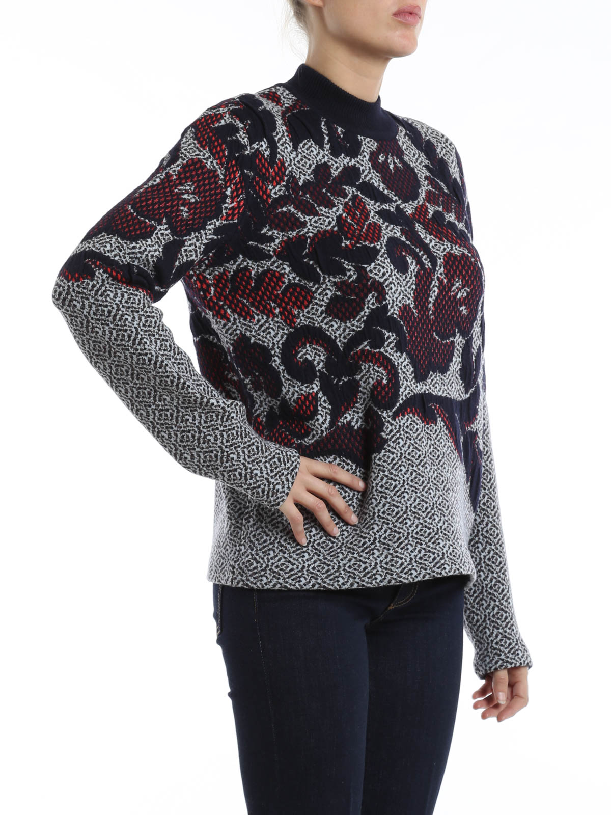 Sweatshirts & Sweaters Tory Burch - Crew neck floral print sweater -  22153642972