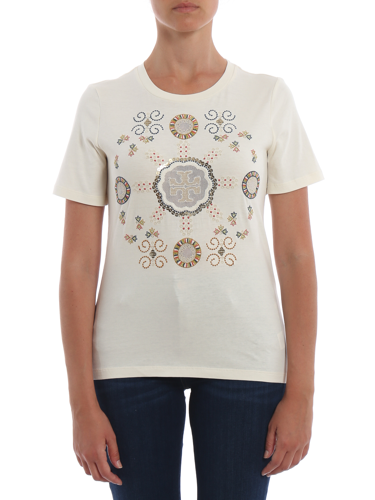 tory burch t shirt logo