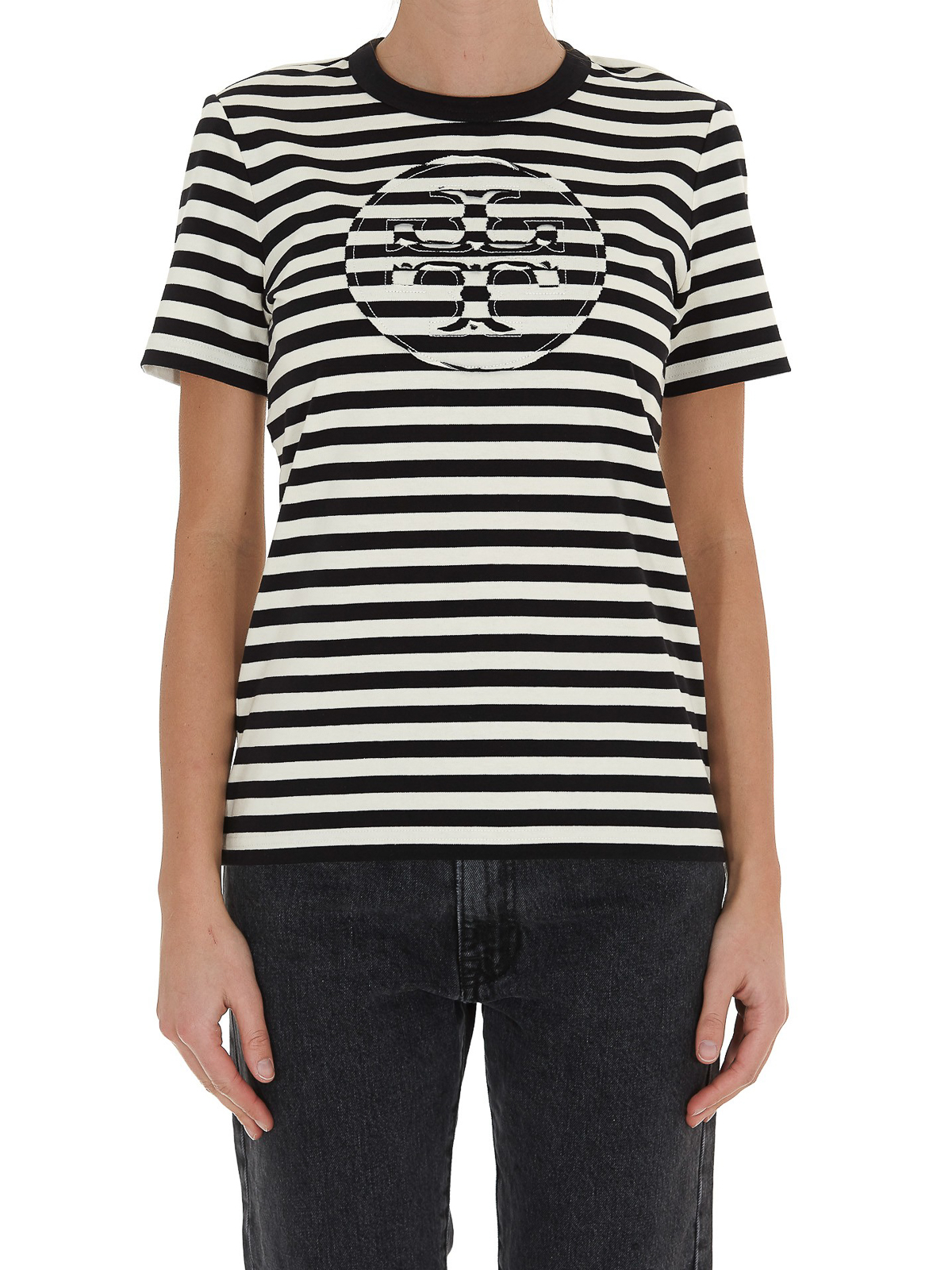 T-shirts Tory Burch - Striped cotton T-shirt - 63871001 