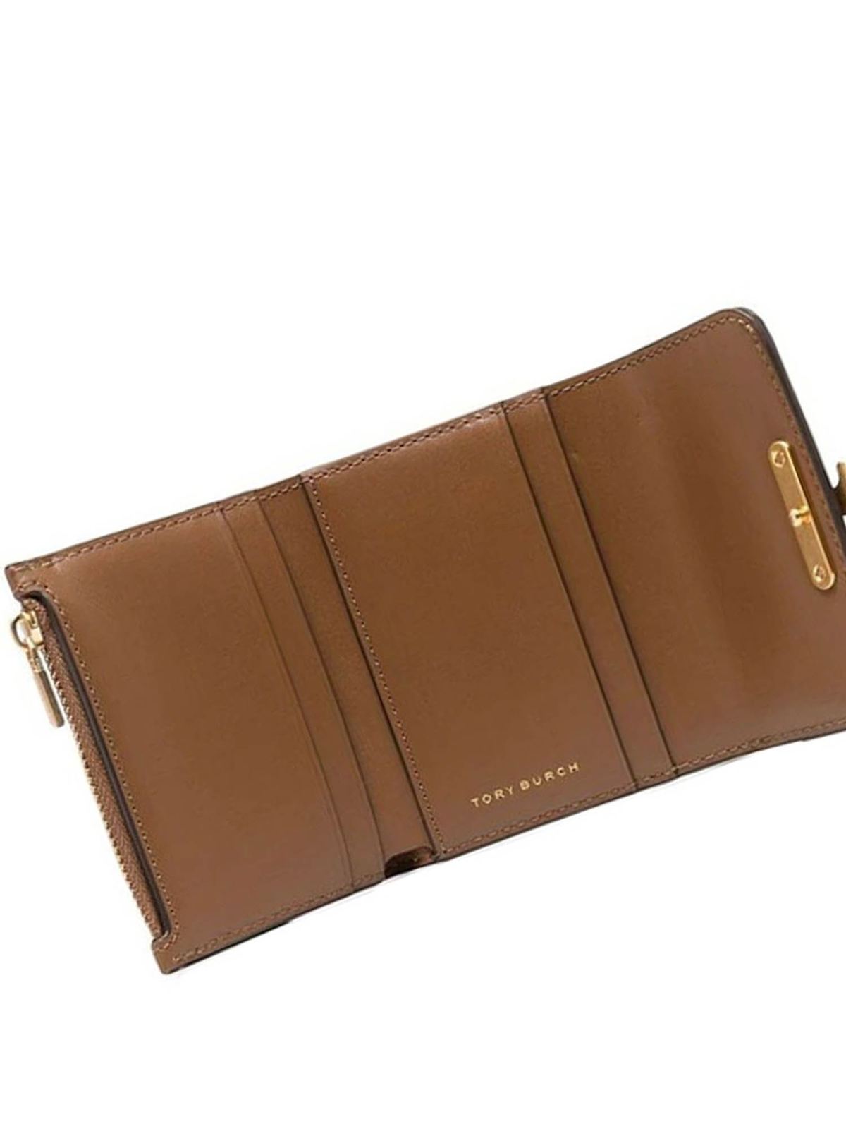Wallets & purses Tory Burch - Eleanor mini wallet in Moose color - 73519909