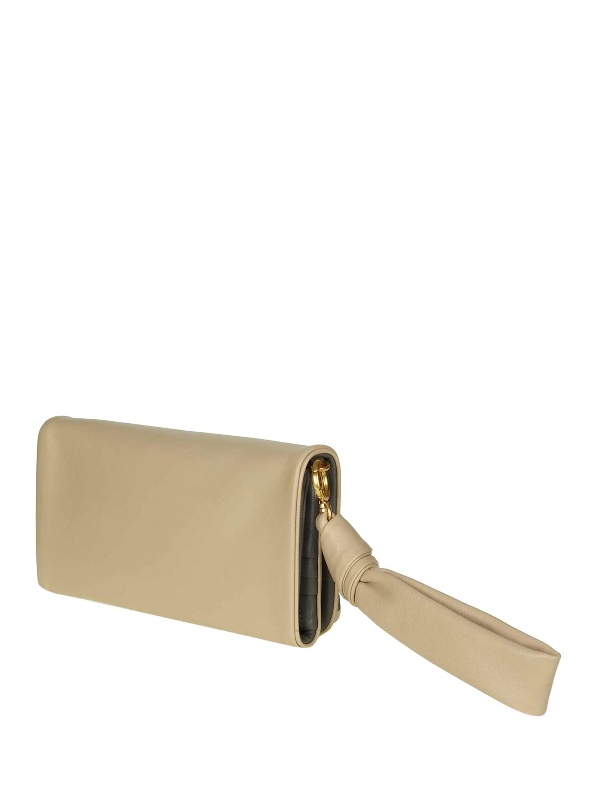 Wallets & purses Tory Burch - Wristlet light beige leather wallet - 50352262