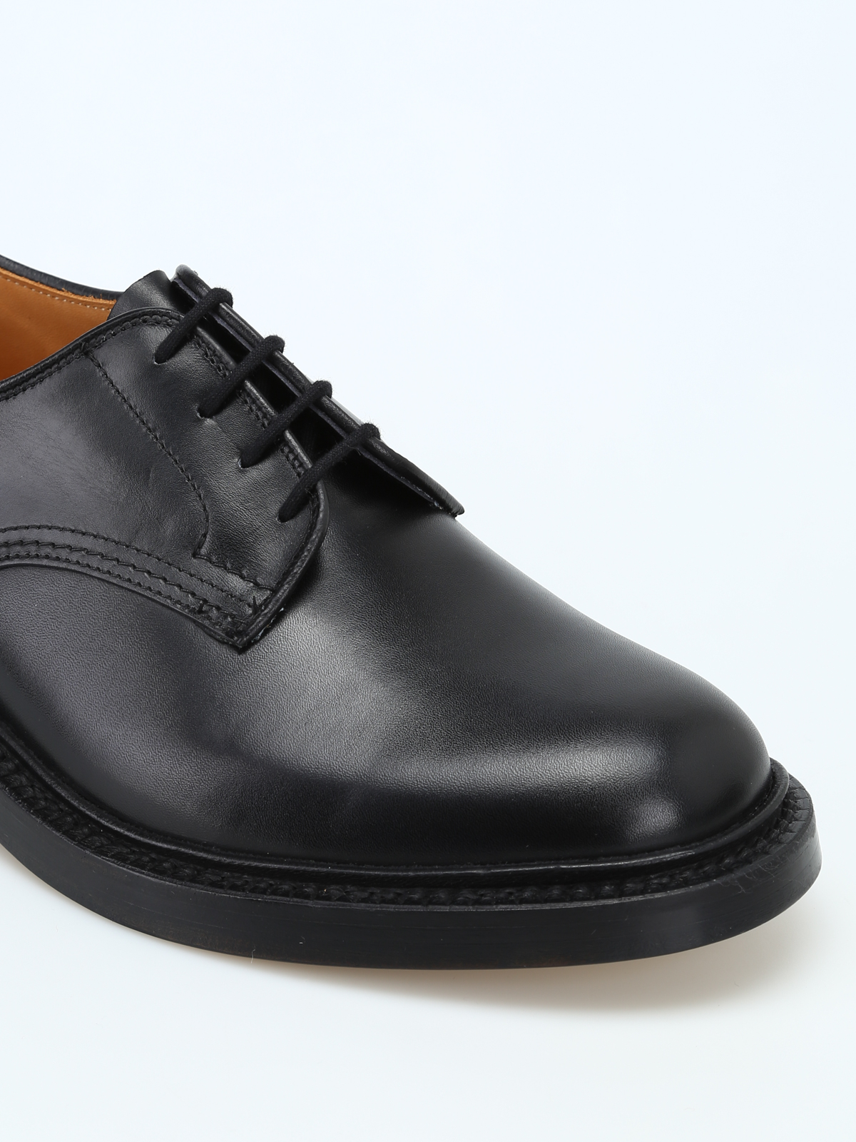 Woodstock black leather Derby shoes 