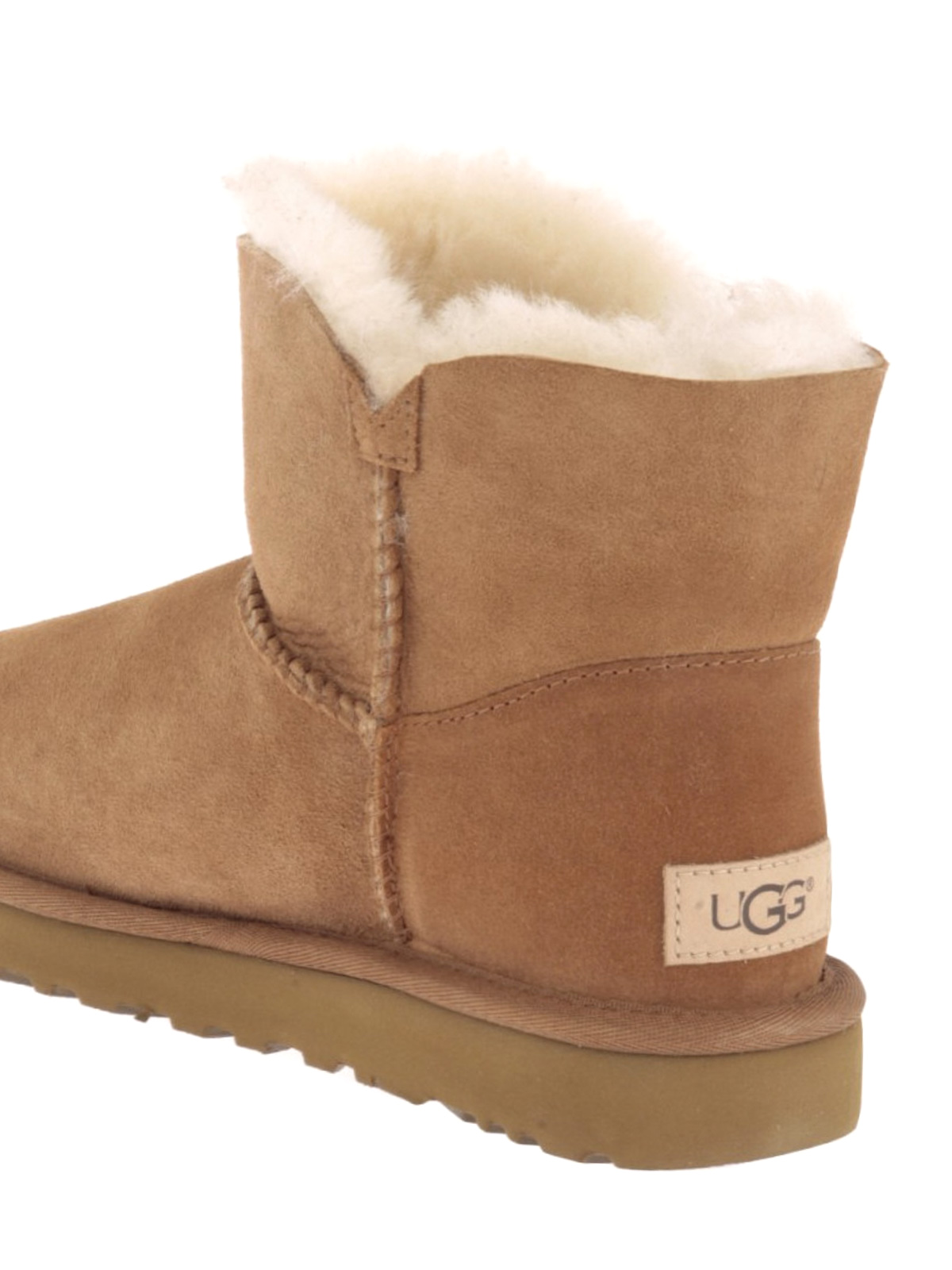 ugg mini bailey button ii water repellent suede booties