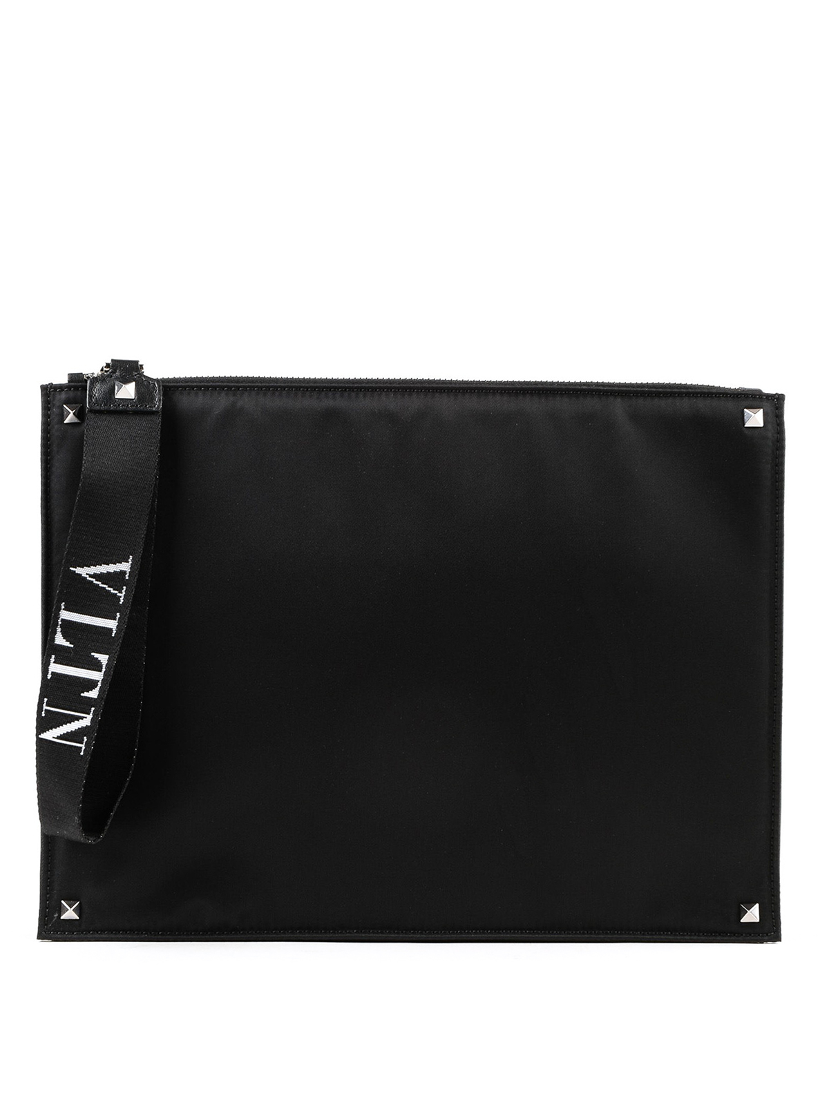 Clutches Valentino Garavani - VLTN nylon and leather clutch 
