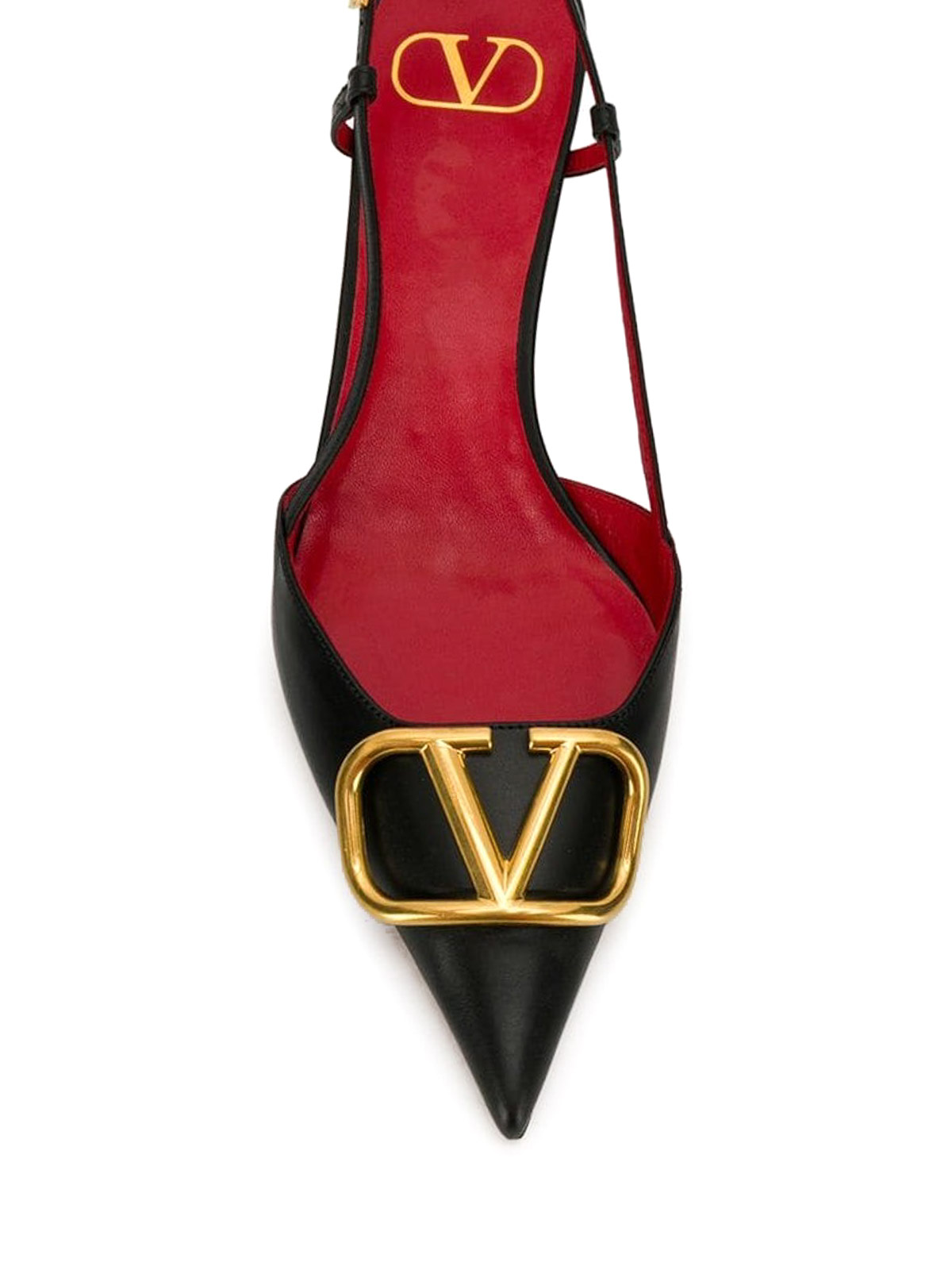 Court shoes Valentino Garavani - Vlogo smooth calfskin slingbacks ...