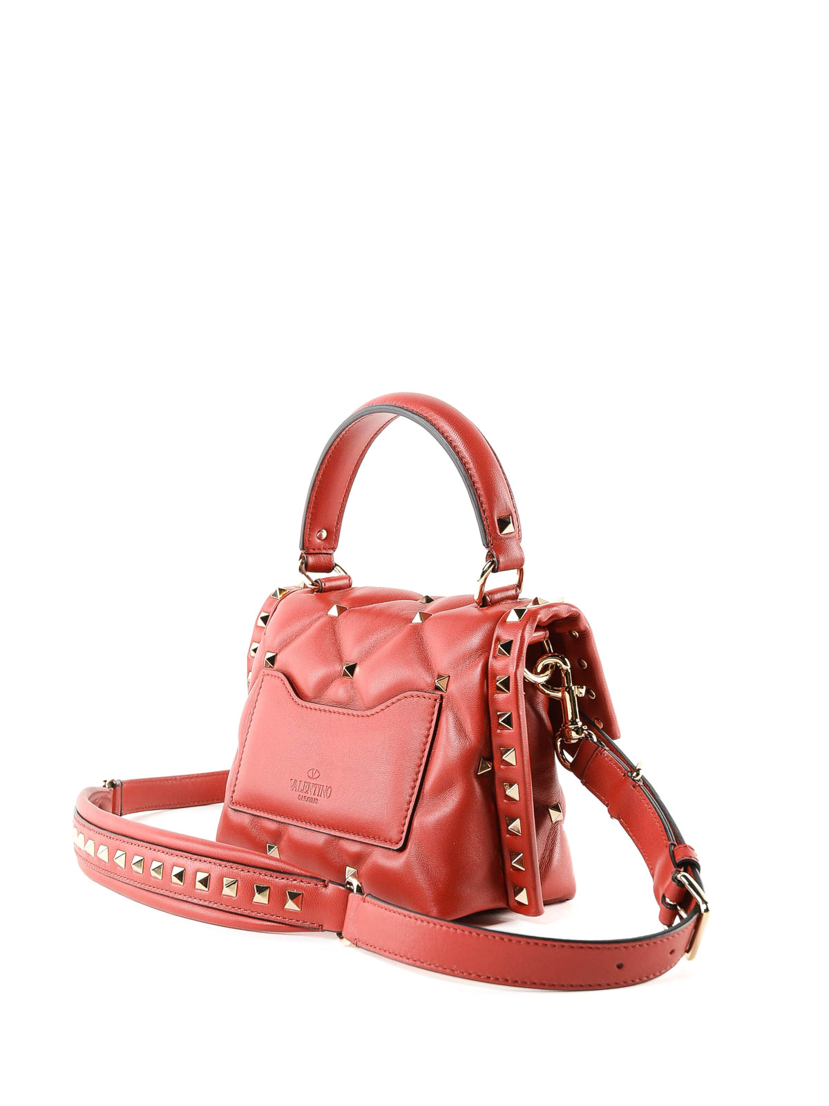 Cross body bags Valentino Garavani - Candystud red quilted leather ...