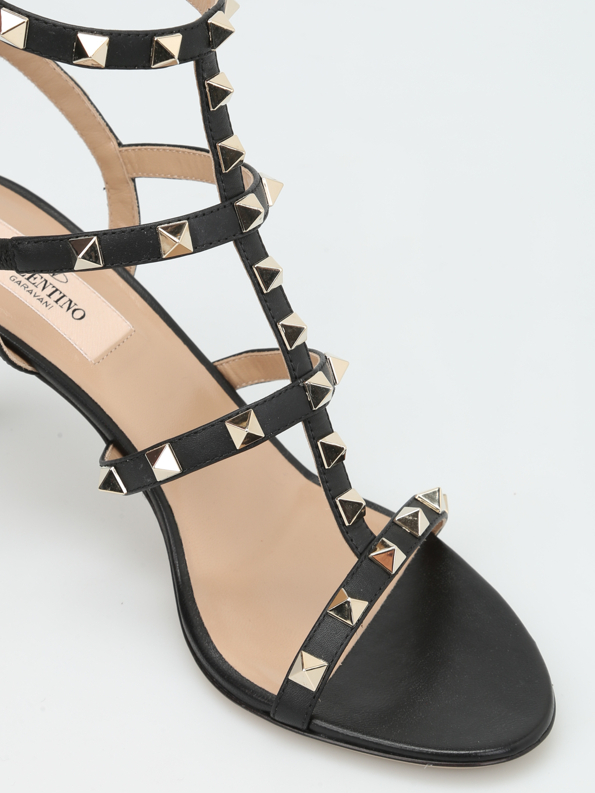 valentino rockstud t strap sandal