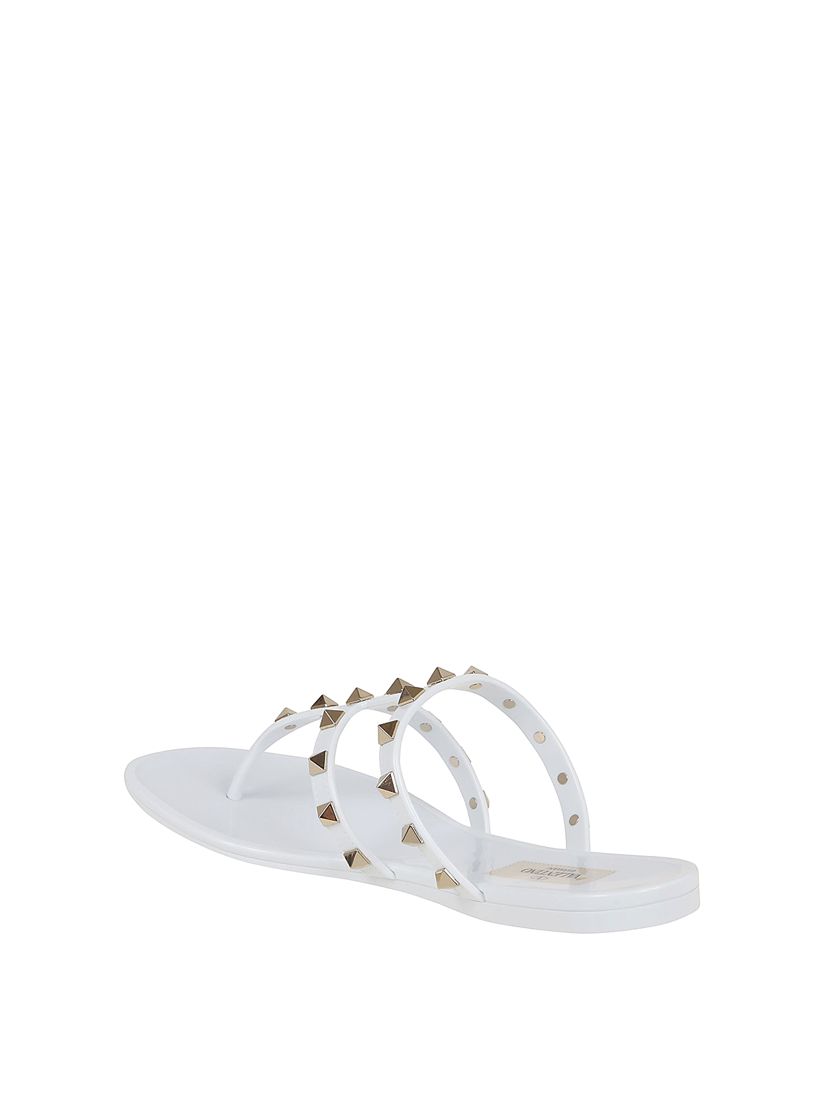 valentino white jelly sandals