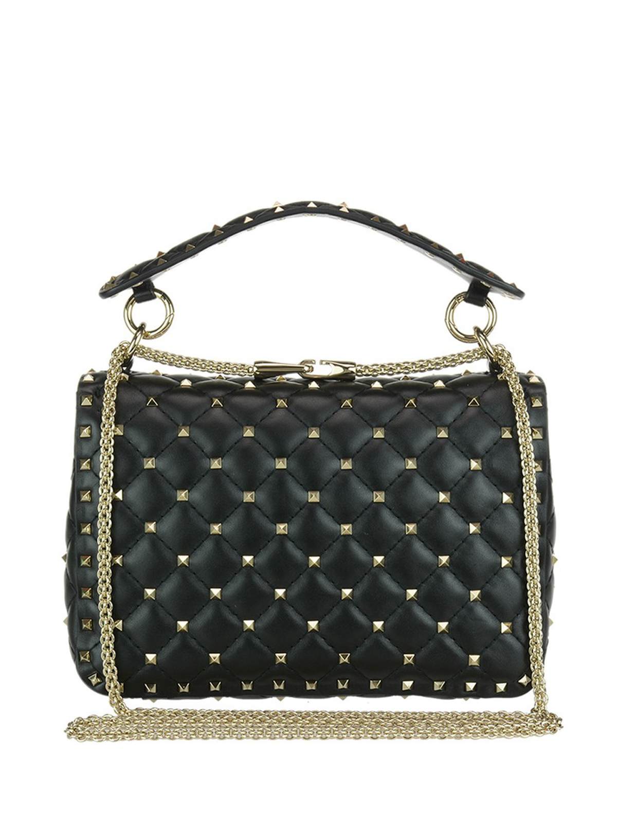 valentino nappa rockstud clutch