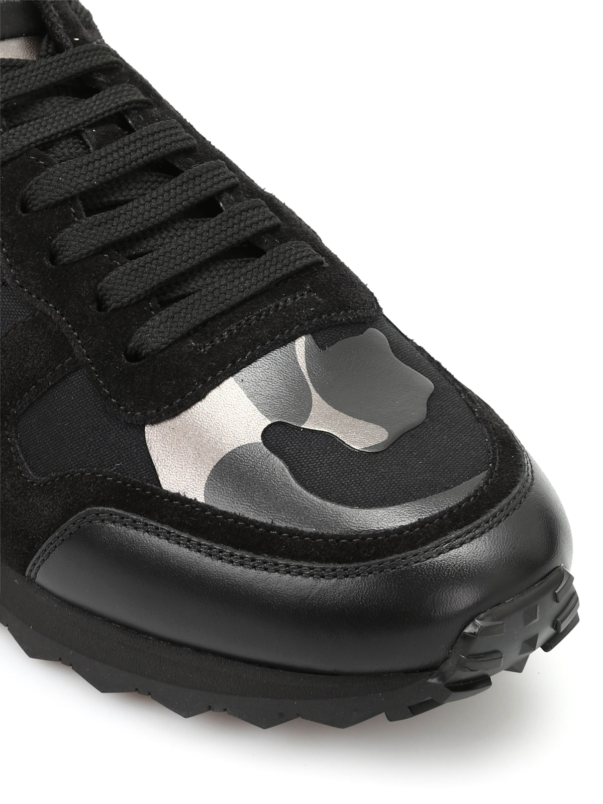 valentino black camo trainers