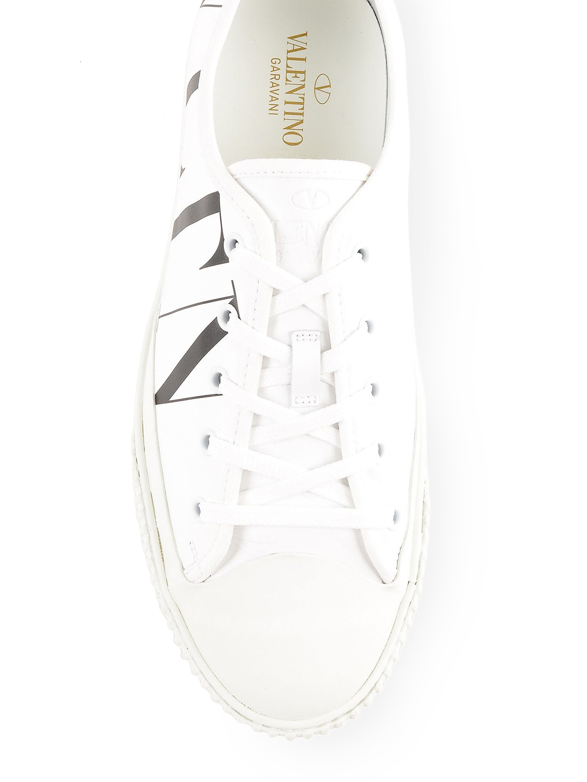 vltn white sneakers
