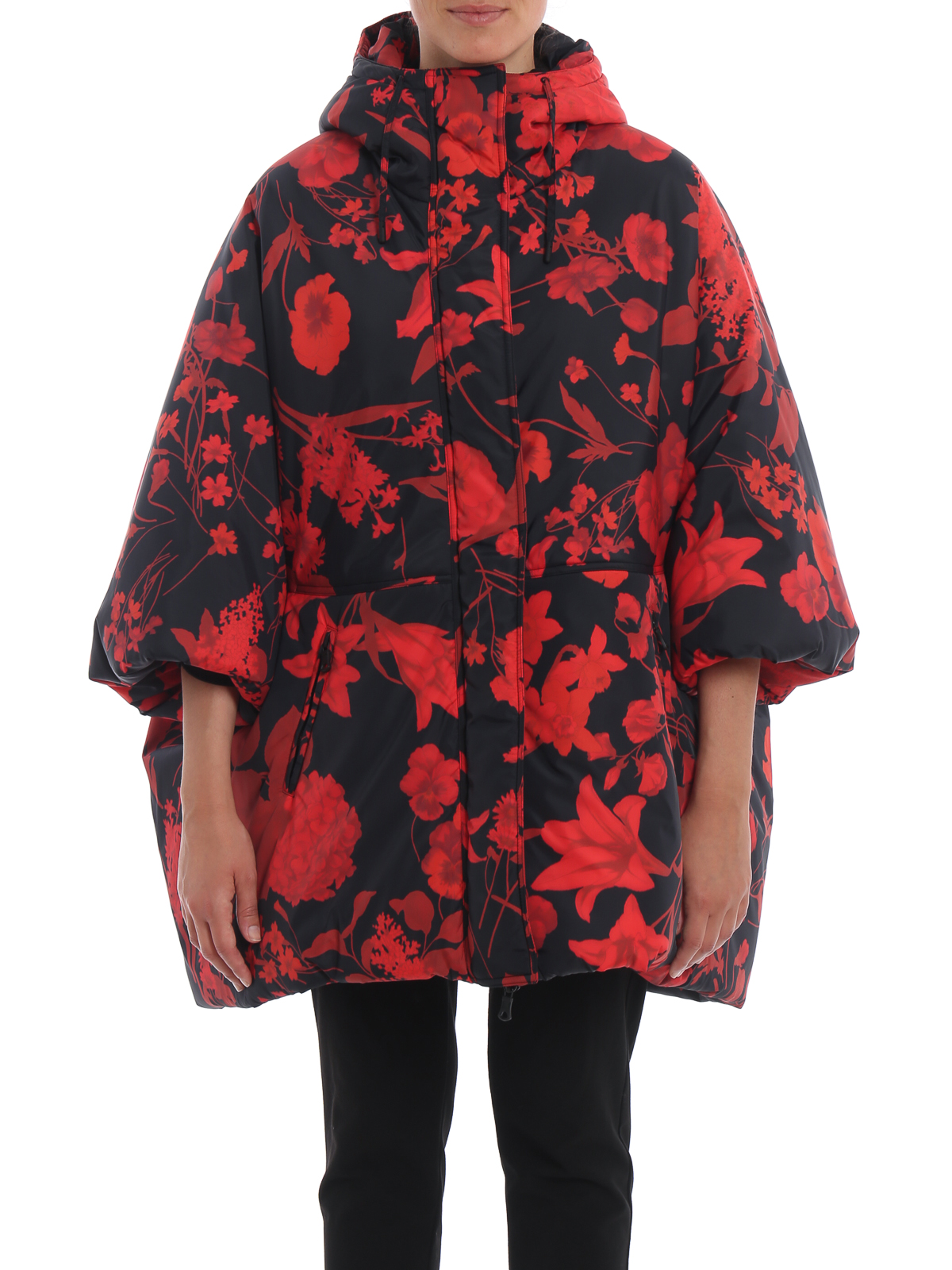 floral padded coat