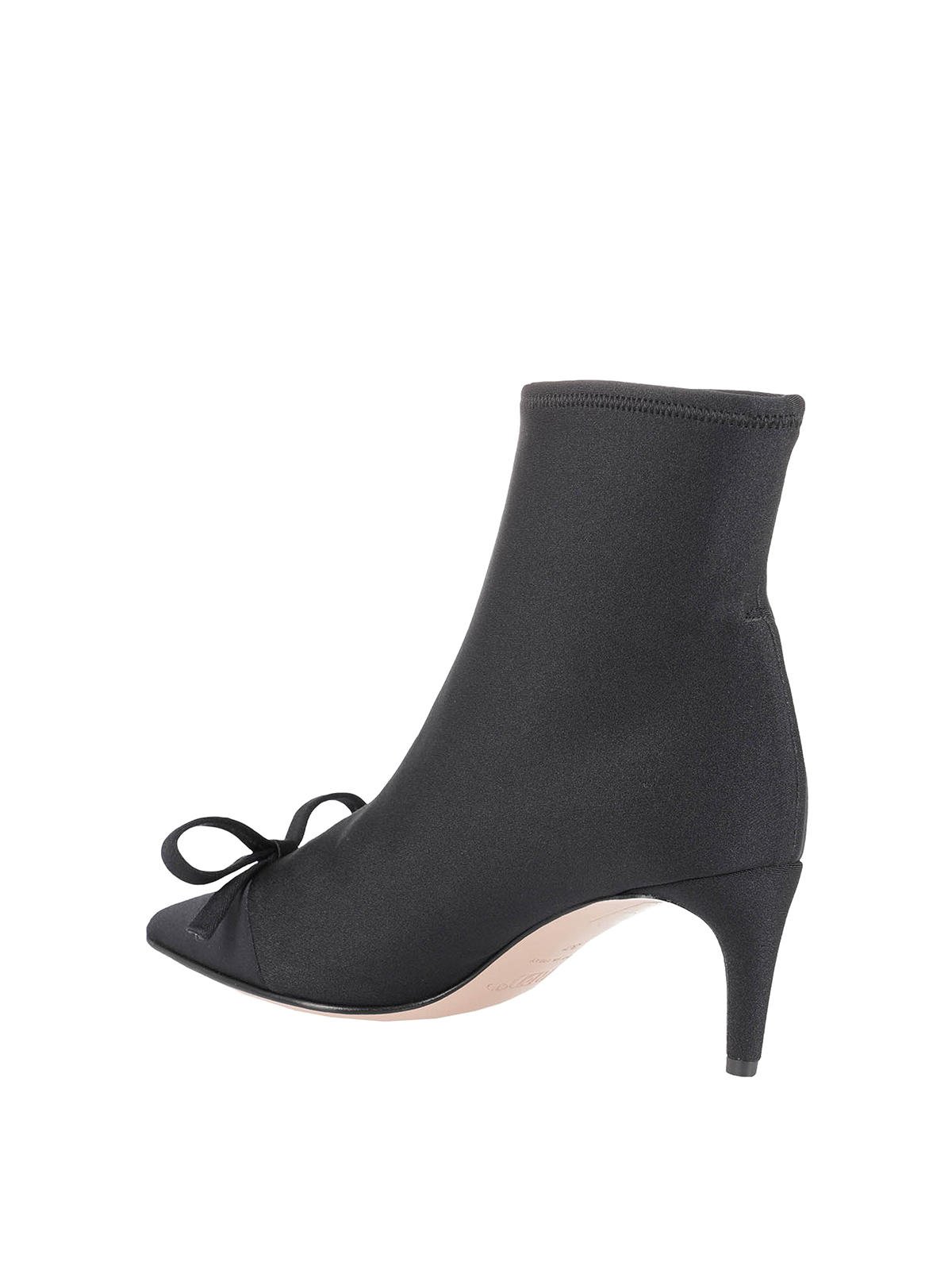 red lycra ankle boots