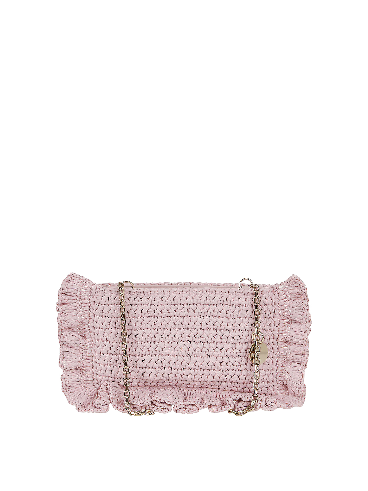 valentino raffia clutch