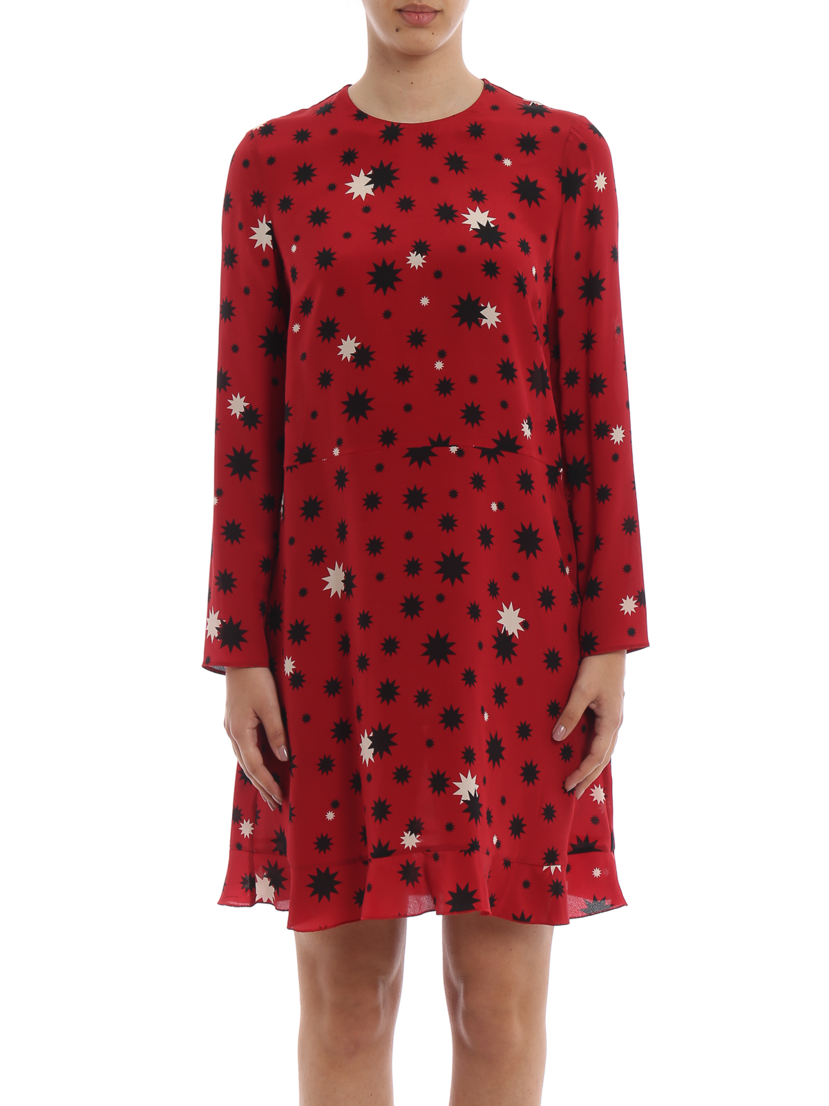 silk red cocktail dresses