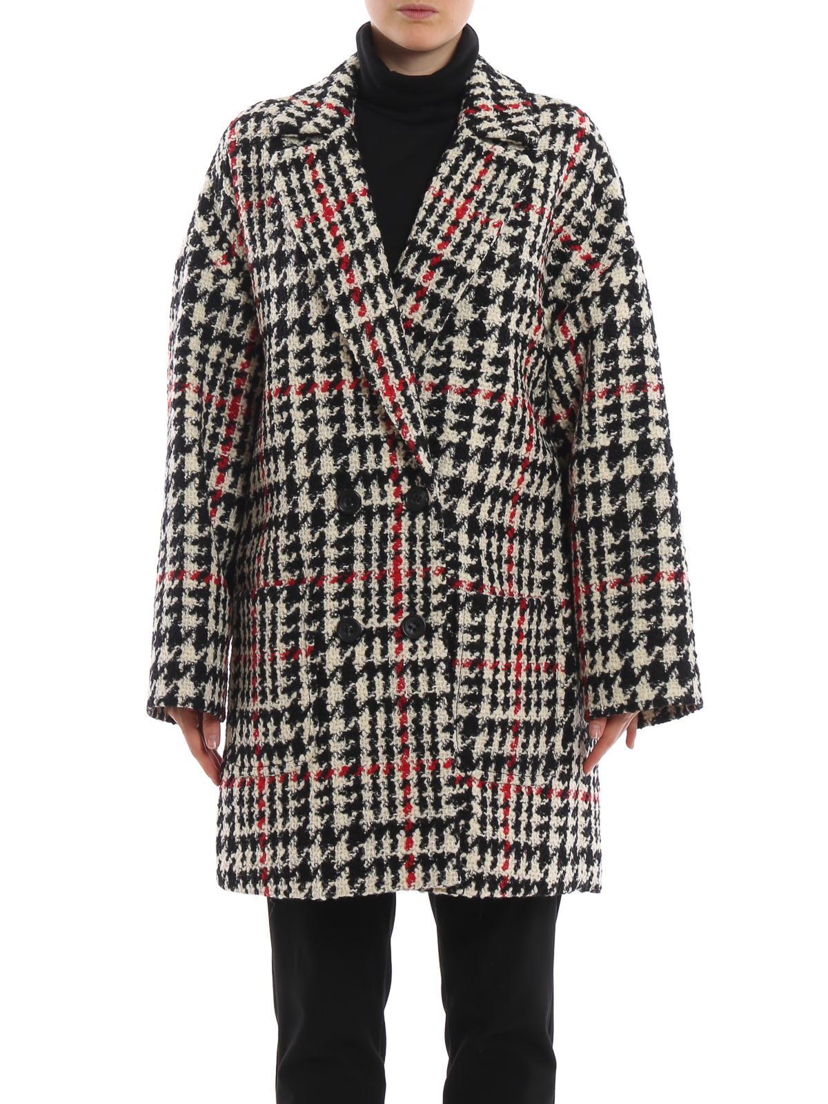 red valentino houndstooth coat