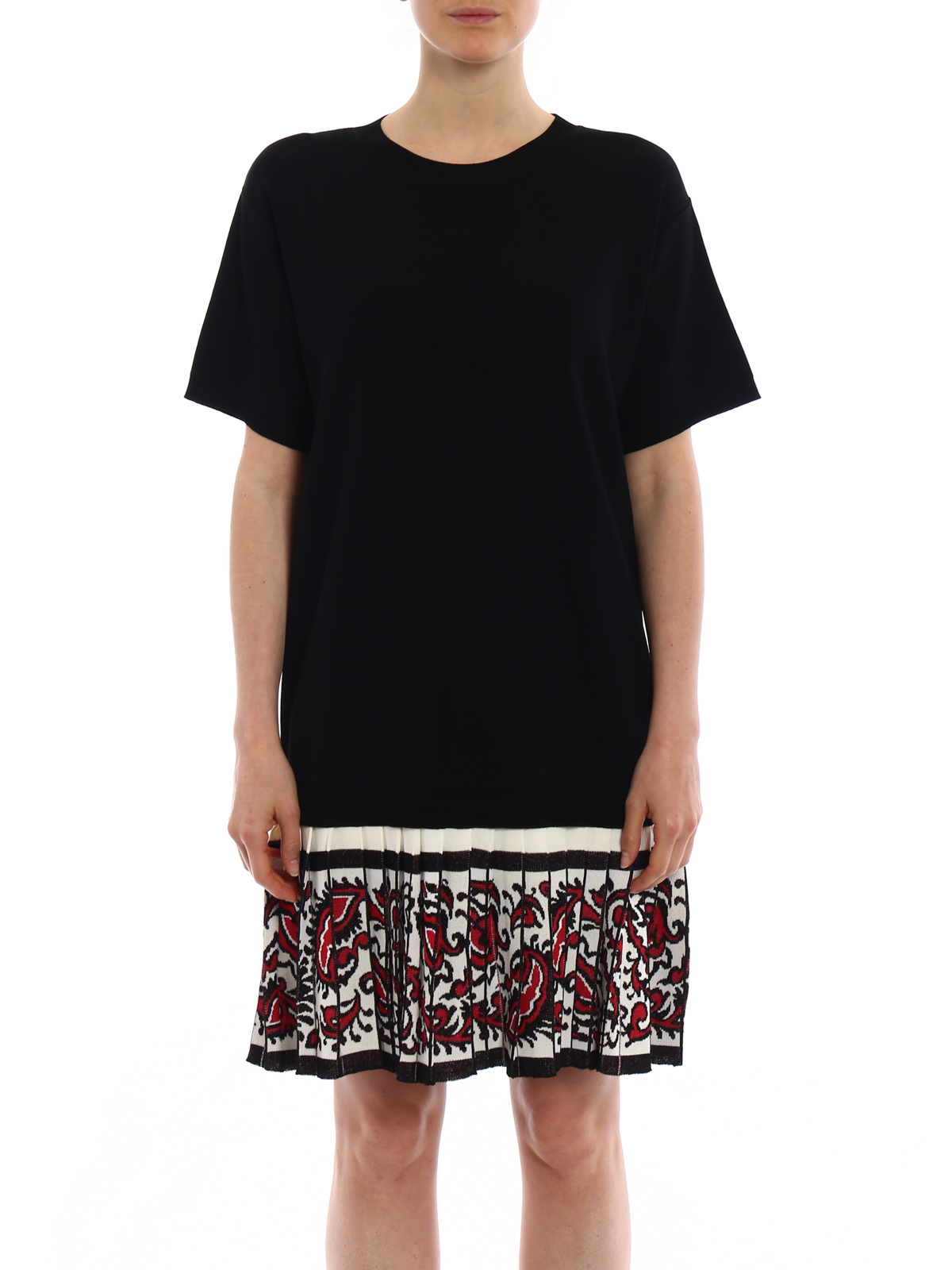 dress with pleats at the bottom