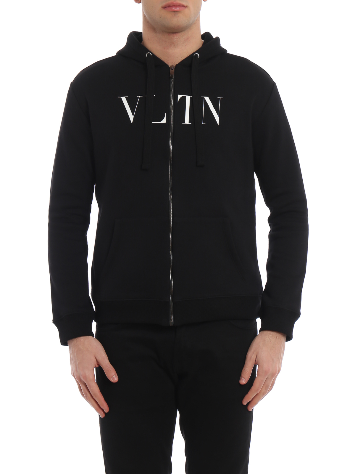 Sweatshirts & Sweaters Valentino - VLTN black zipped hoodie 