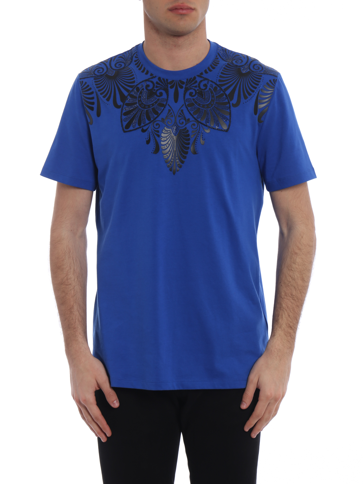 versace collection t shirt blue