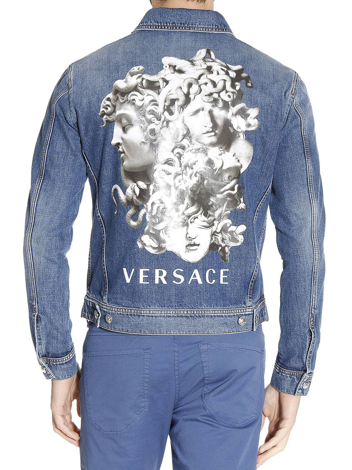 versace denim shirt