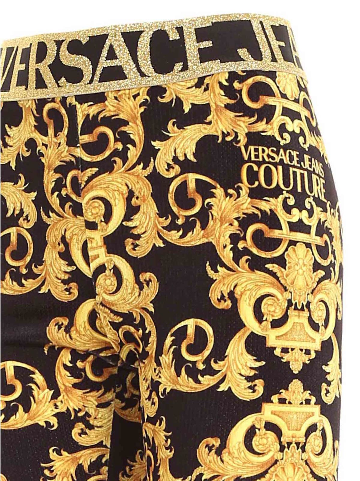 Leggings Versace Jeans Couture - Logo band leggings - D5HWA101S0034899