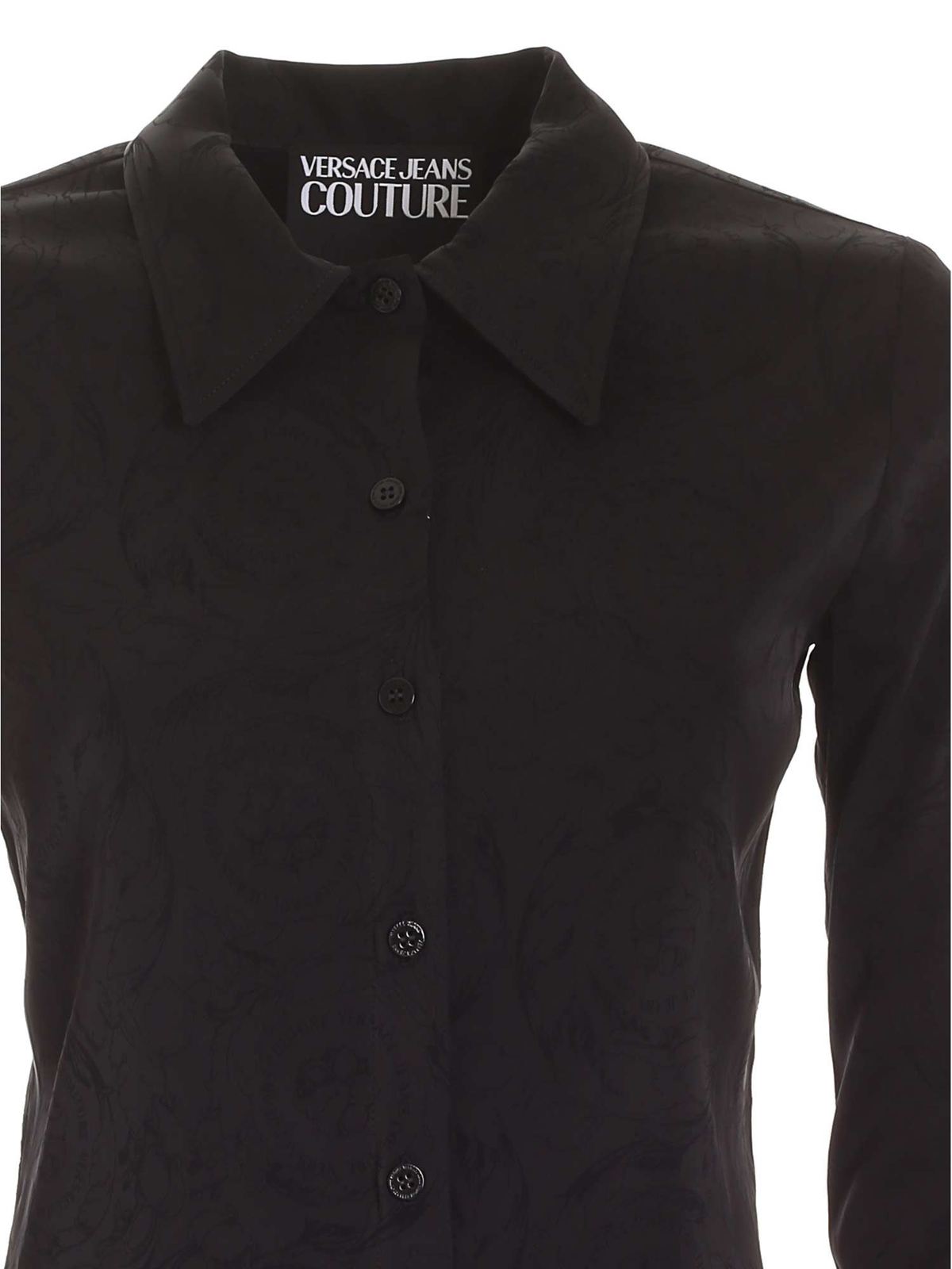 versace jeans couture shirt black