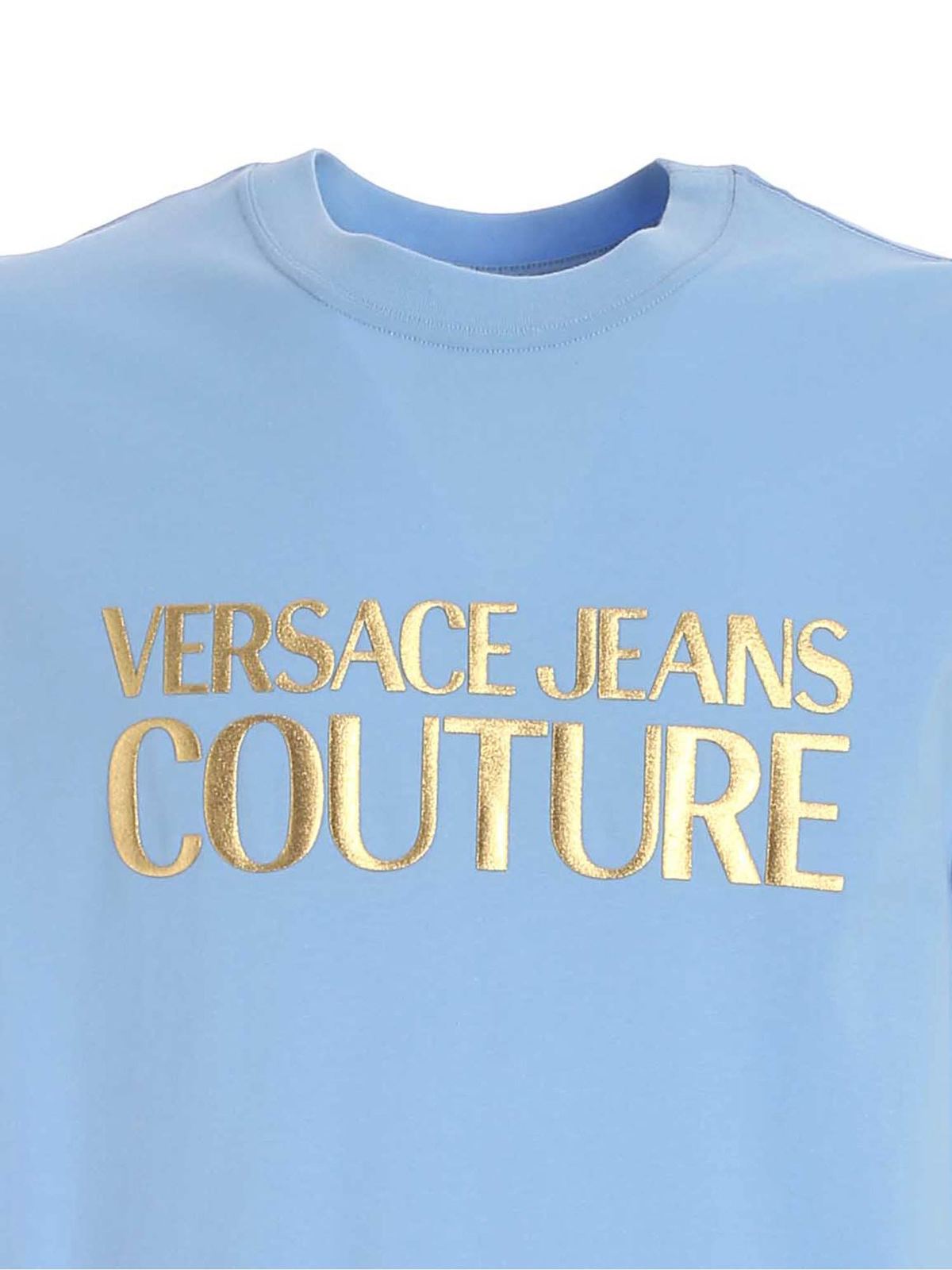 Camisetas Versace Jeans - Azul - B3GWA7TB30319216