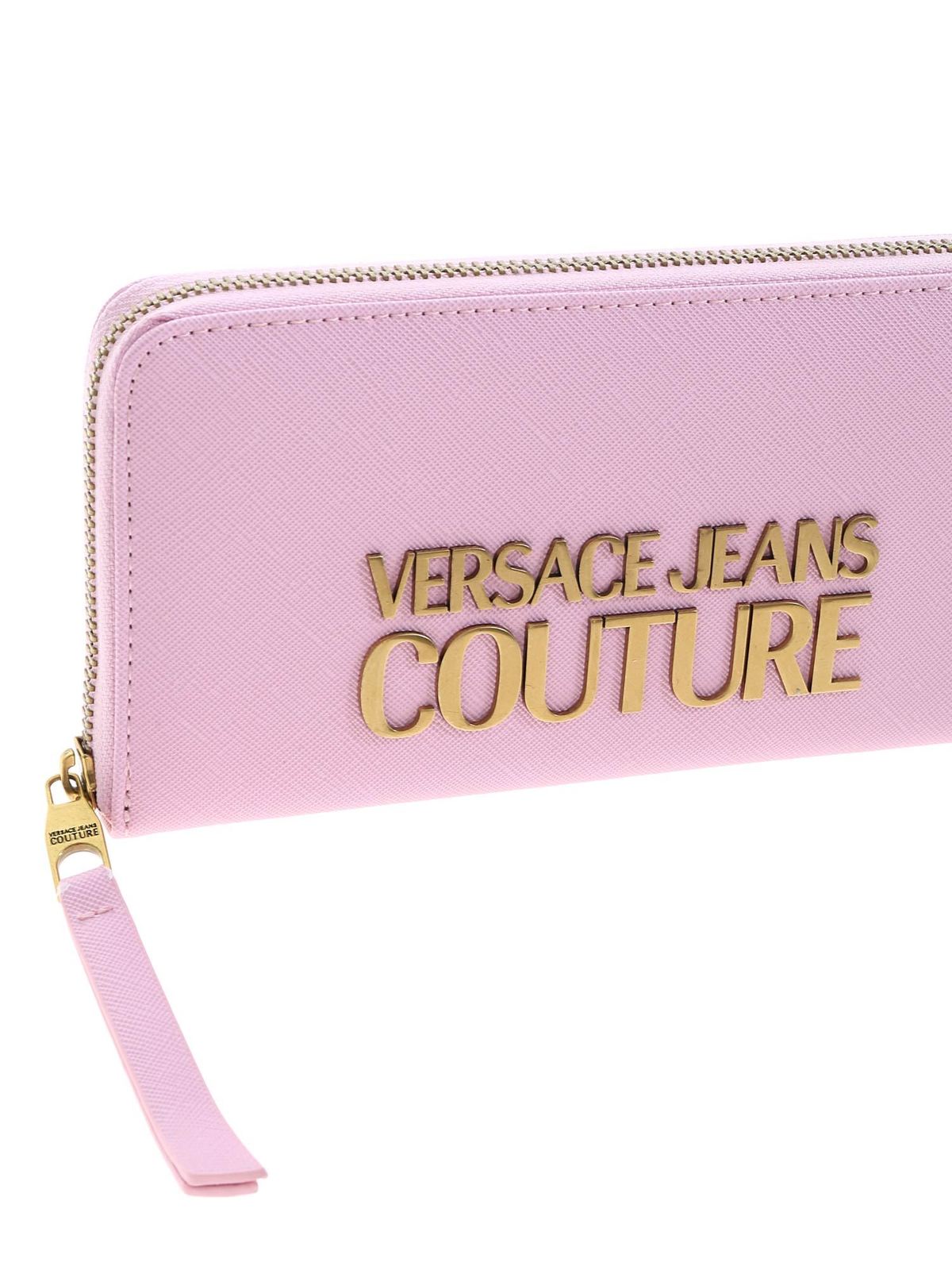 Wallets & purses Versace Jeans Couture - Metal logo saffiano wallet in ...