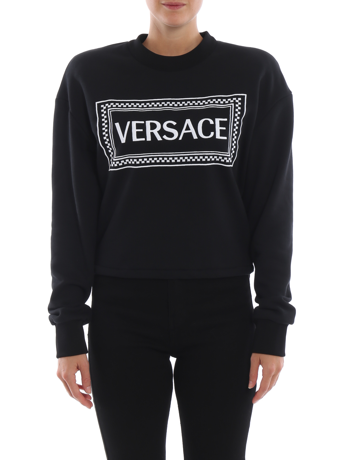 versace cropped hoodie