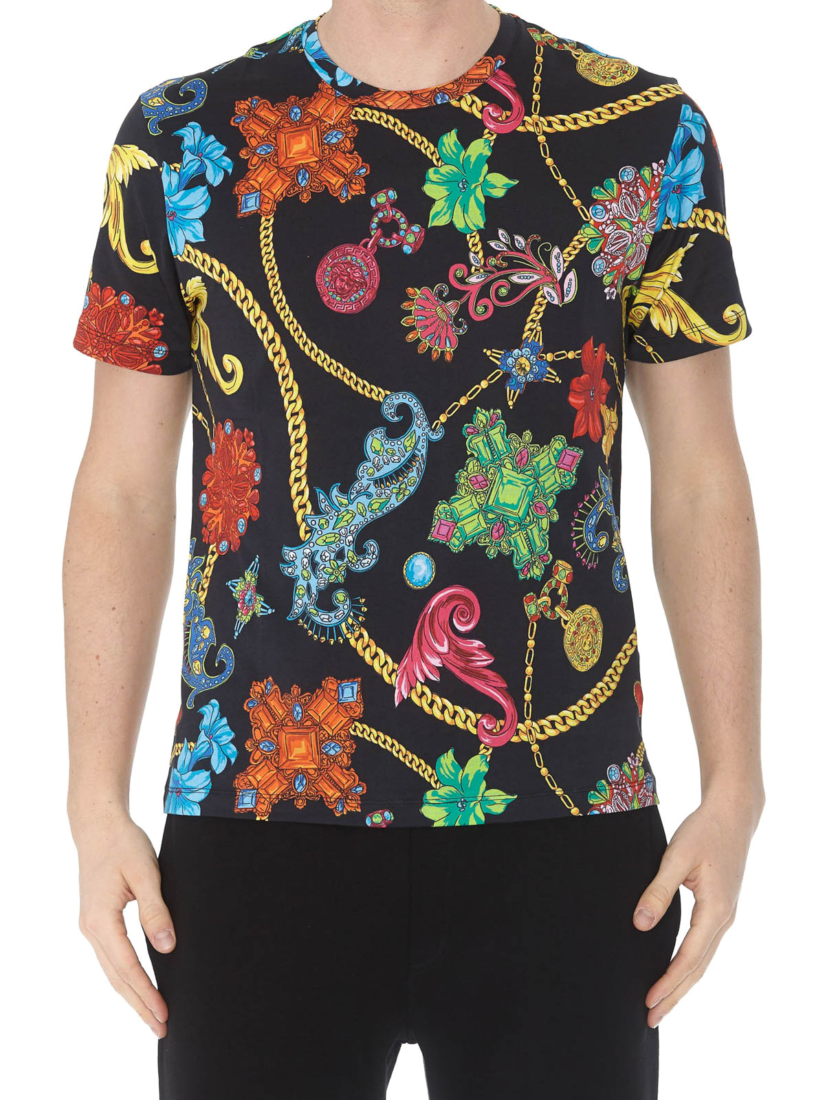 Versace - Flower print T-shirt - t 