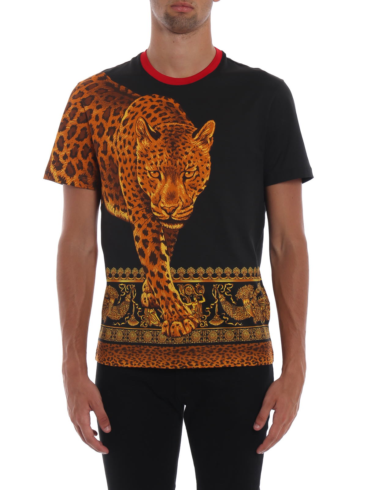 Versace Tシャツ Leopard Animalier Tシャツ 9334aa708