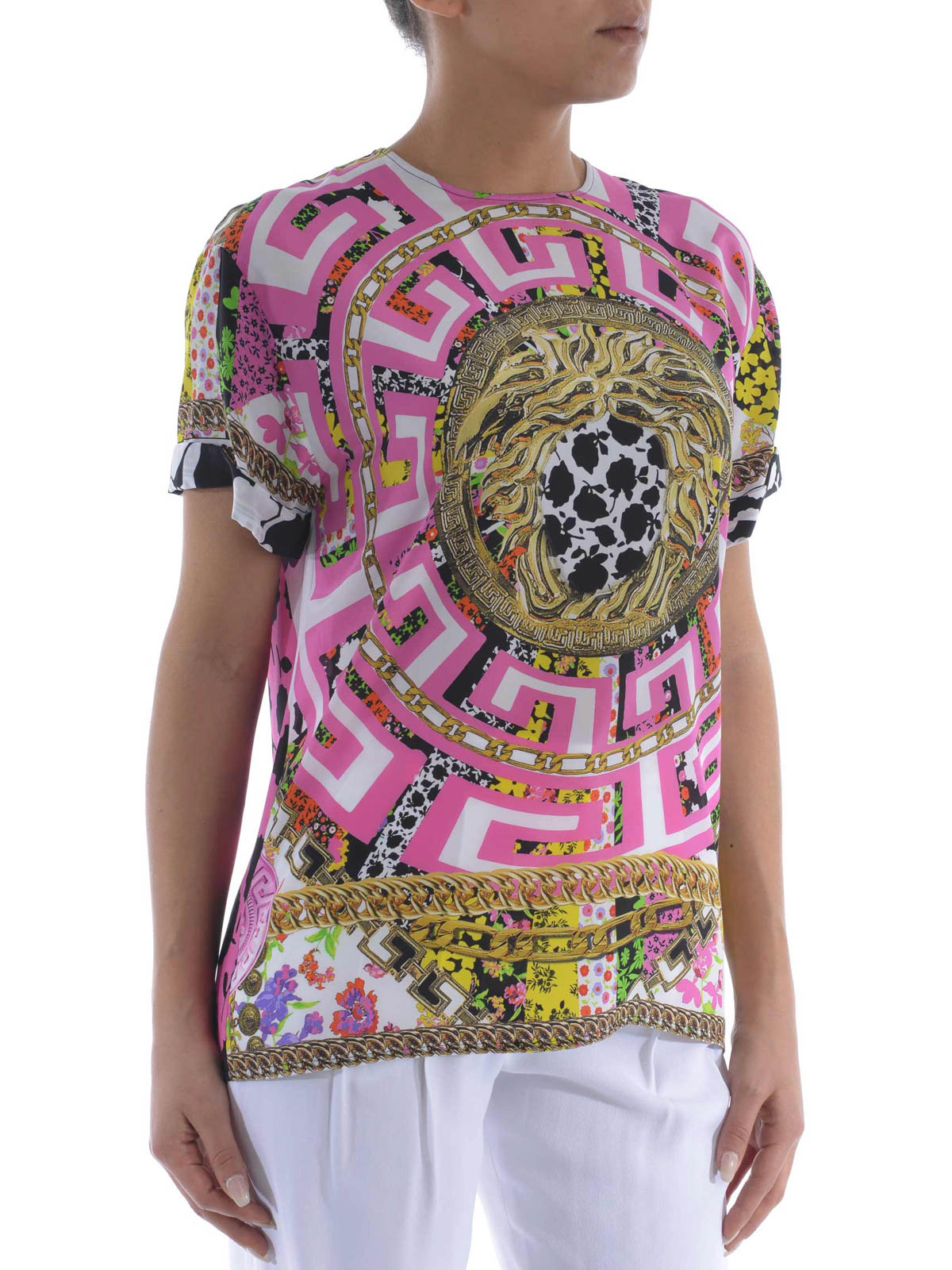 T-shirts Versace - Psychedelic Medusa T-shirt - A73648A218417A7248