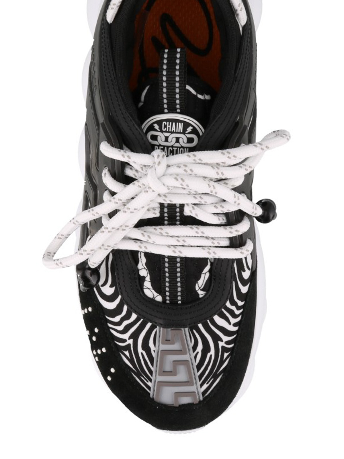 Zebra-striped Chain Reaction sneakers 