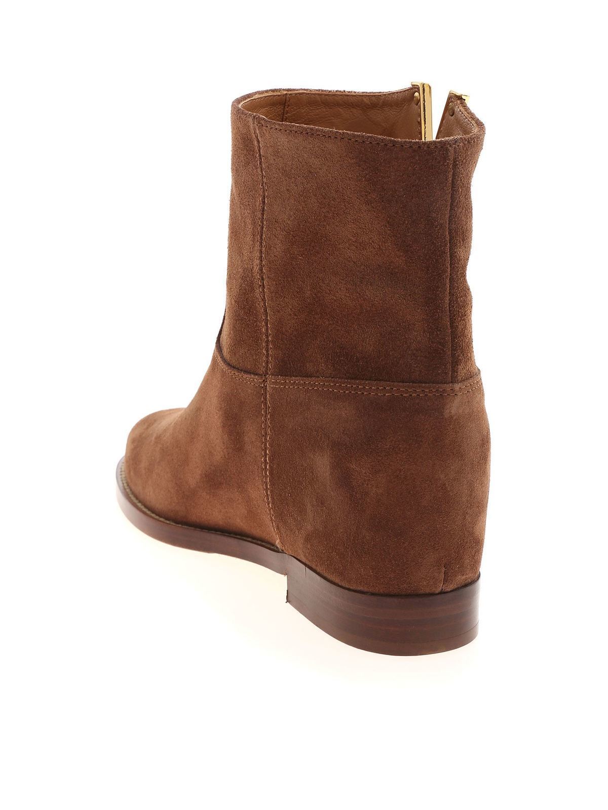 homoseksueel toelage vermomming Ankle boots Via Roma 15 - V suede ankle boots in brown - 2576VELOURMARTORA