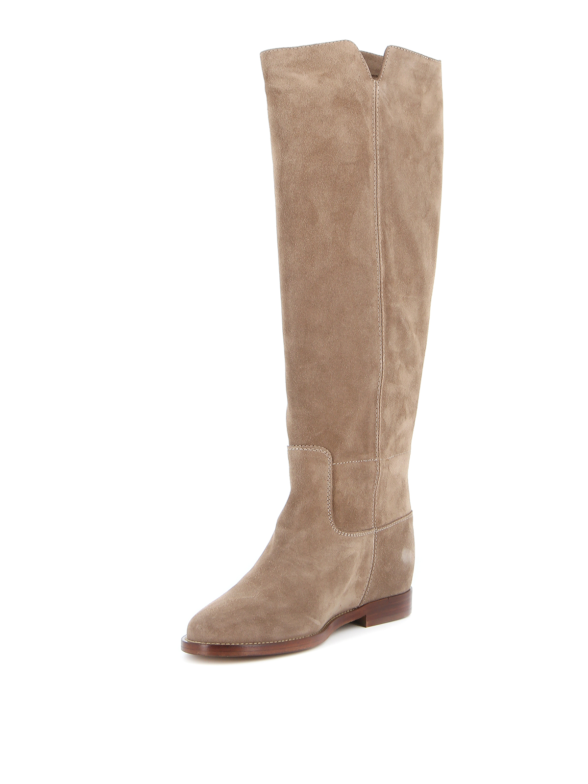 zadel fles Gehoorzaamheid Boots Via Roma 15 - Suede boots with star patch - 3256VELOURSCOCCO