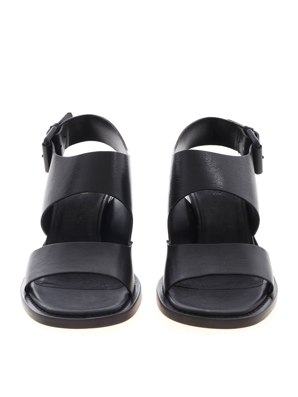 Sandals Vic Matiè - Sandals in black with asymmetrical bands ...