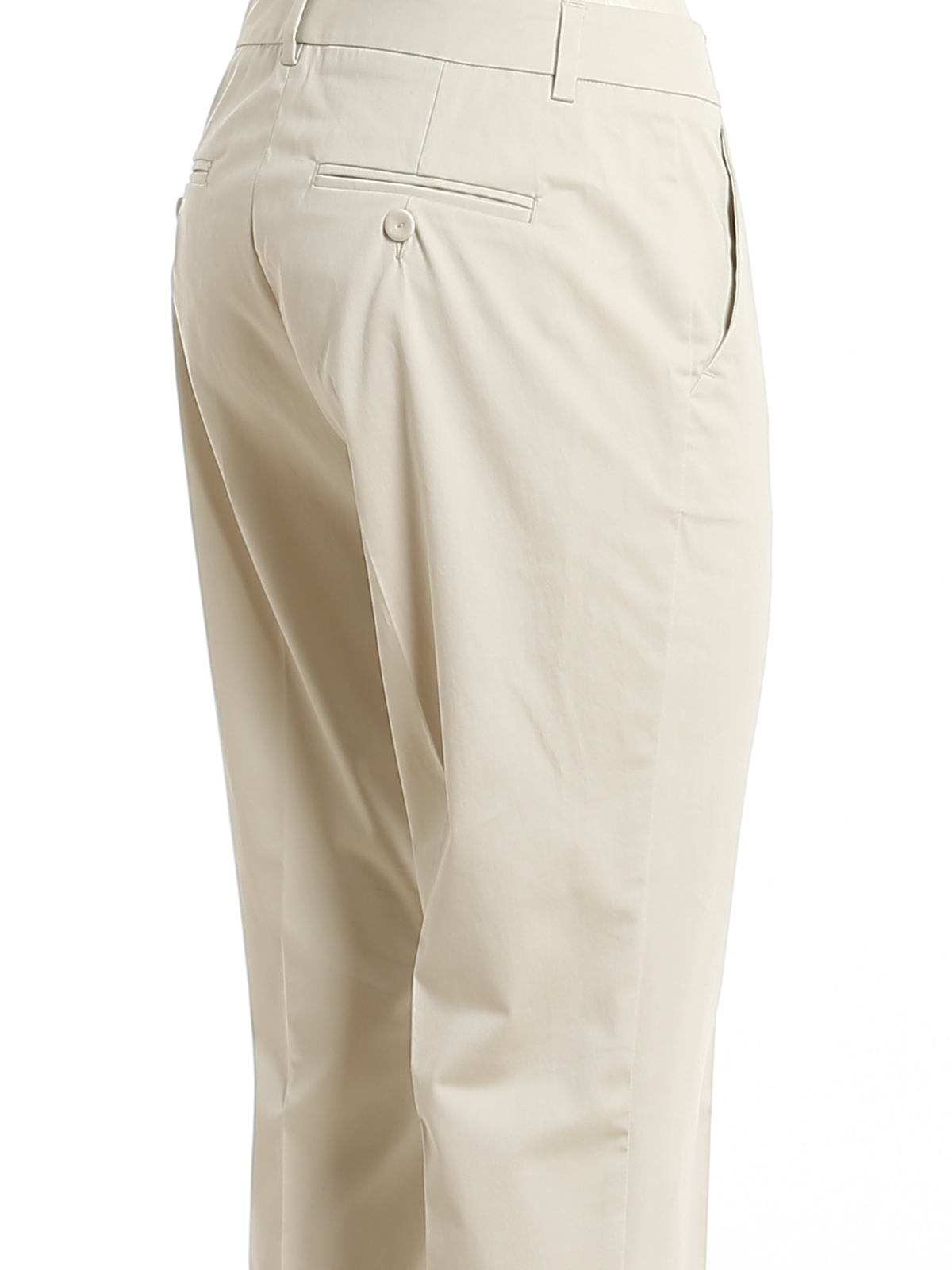 Casual trousers Weekend Max Mara - Lato stretch cotton crop trousers ...