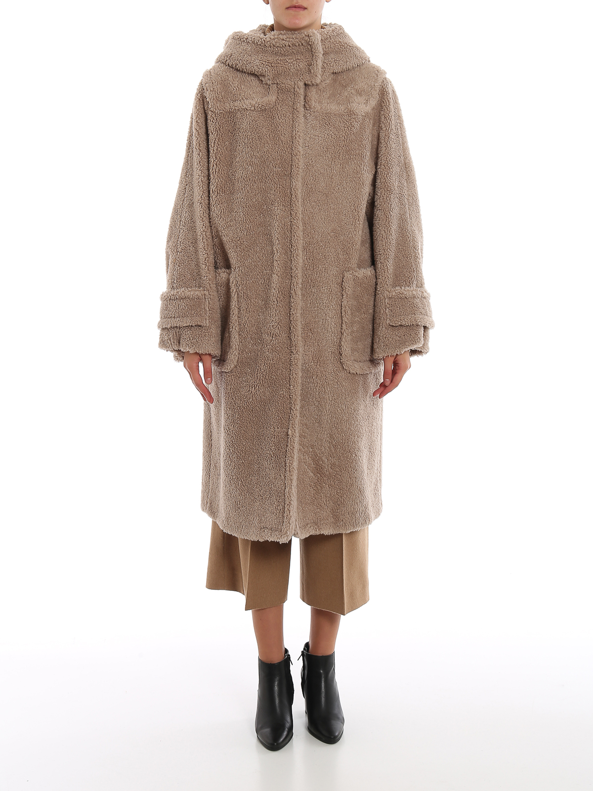 Knee length coats Weekend Max Mara Fashion fur effect wool coat - 50161093000010