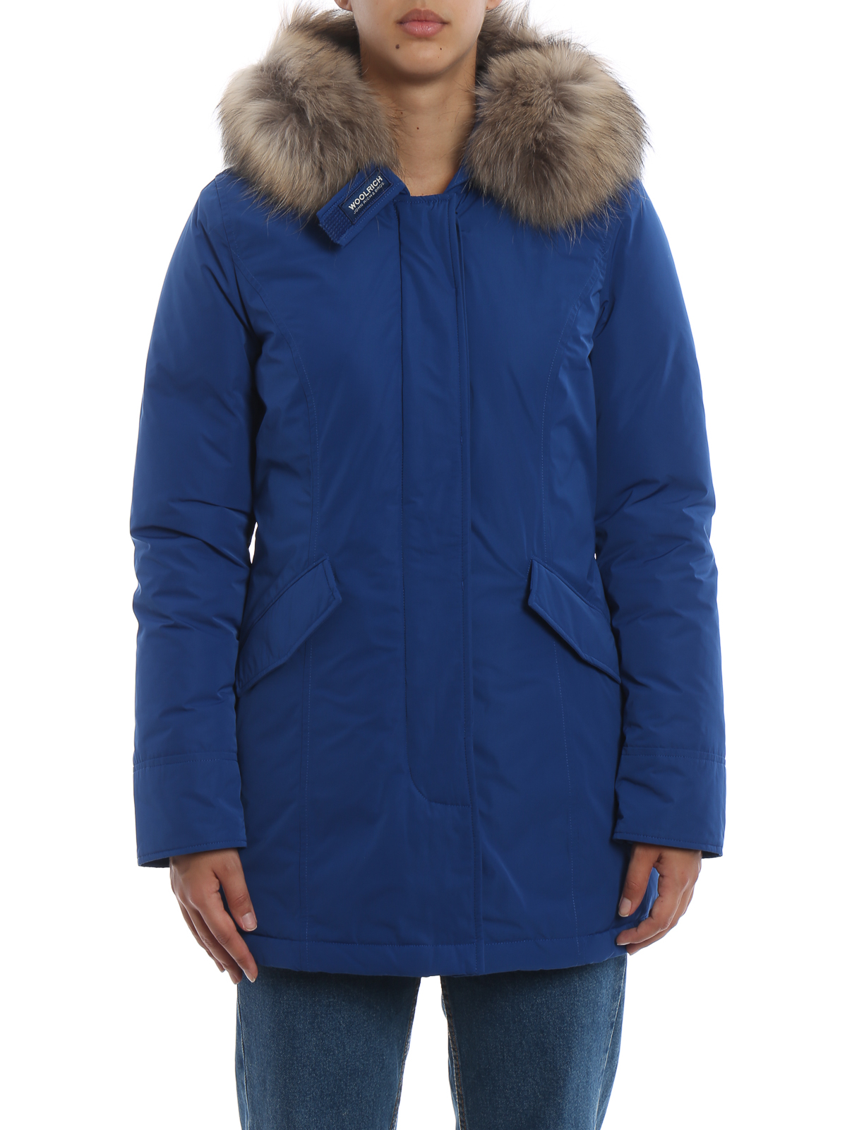 cobalt blue parka