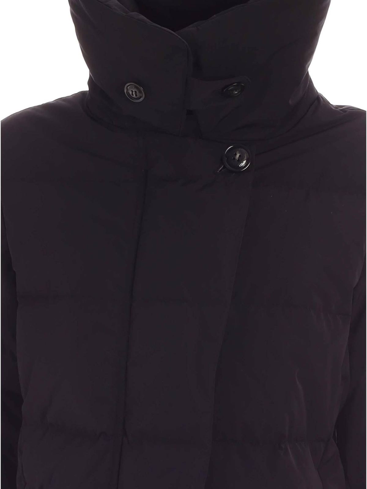 Padded coats Woolrich - Quilted down jacket in black ...