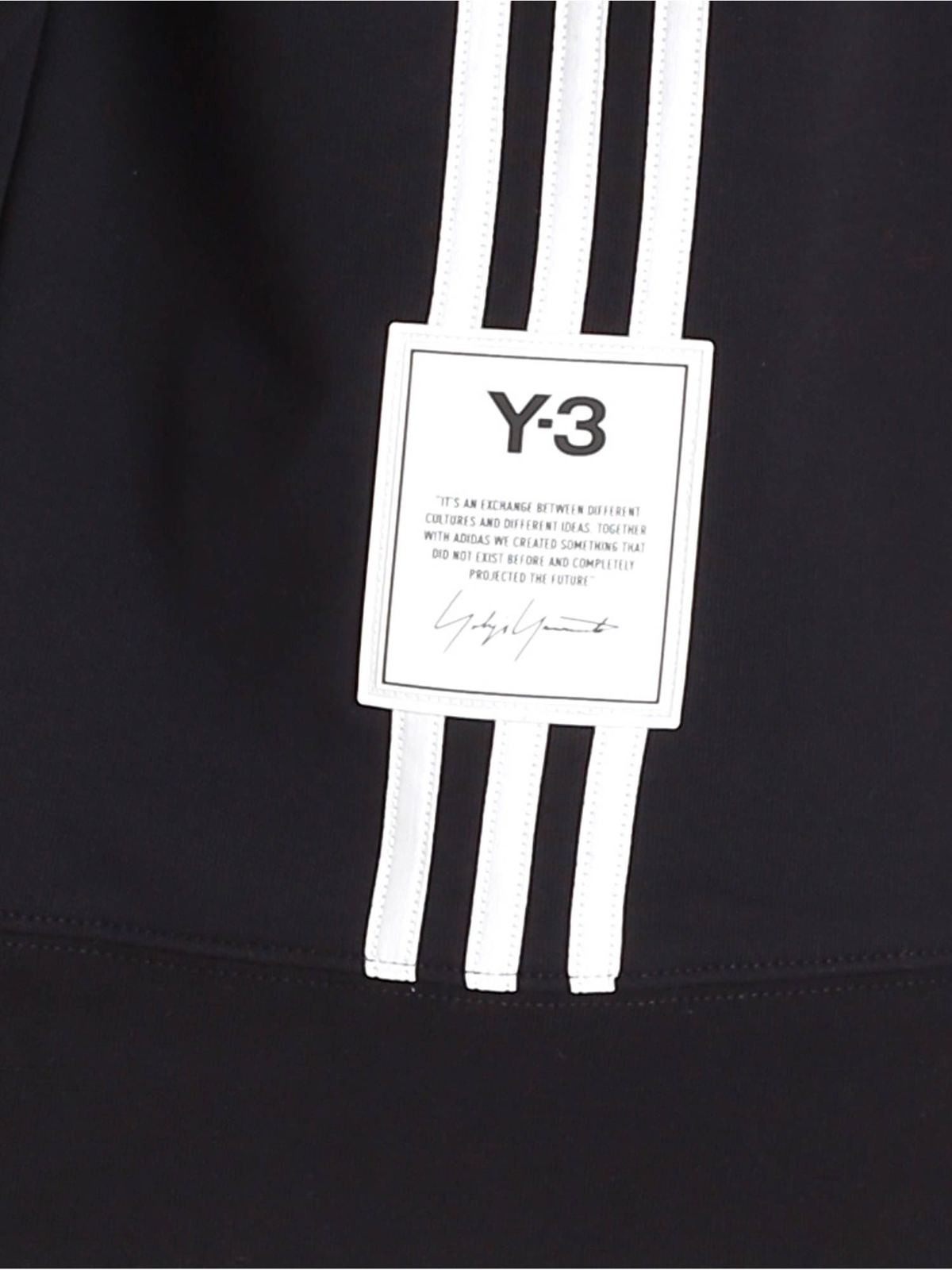 Y-3 - Logo patch sweatshirt in black - Sweatshirts & Sweaters - H16333